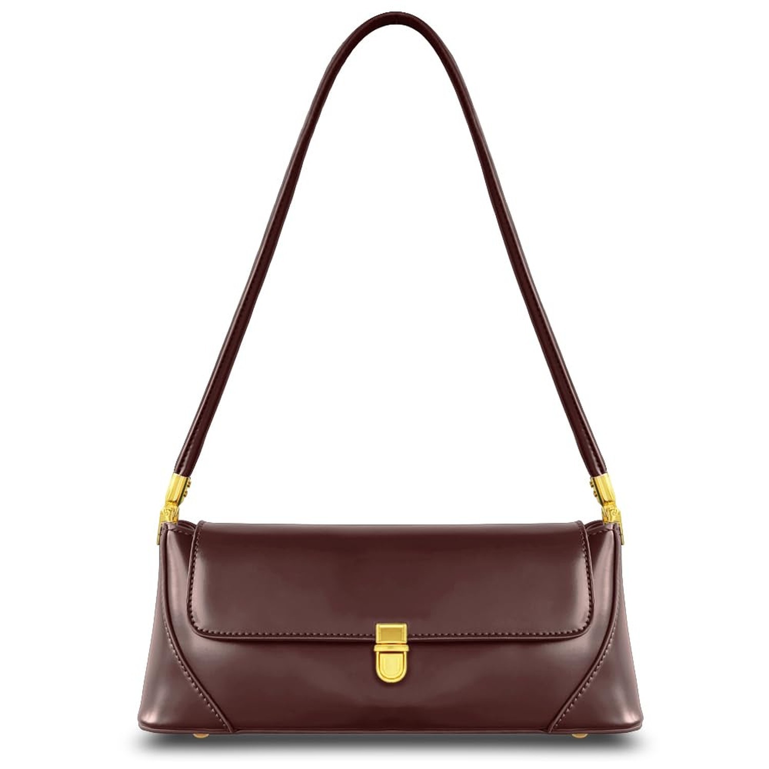 Vintage Shoulder Bag for Women, Women's Purses 1-2 Reddish Brown