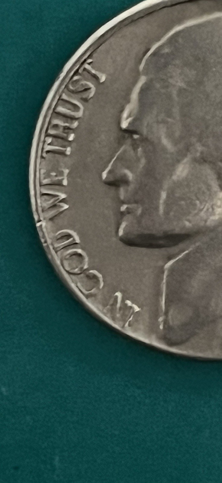 1962 D Jefferson Nickel Error