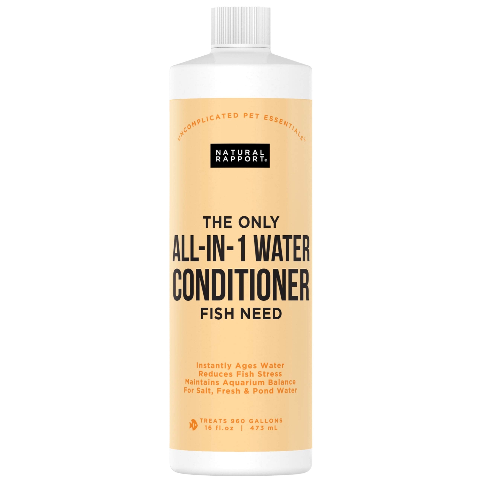 Natural Rapport Aquarium Water Conditioner - The Only All-in-1 Water Conditio...