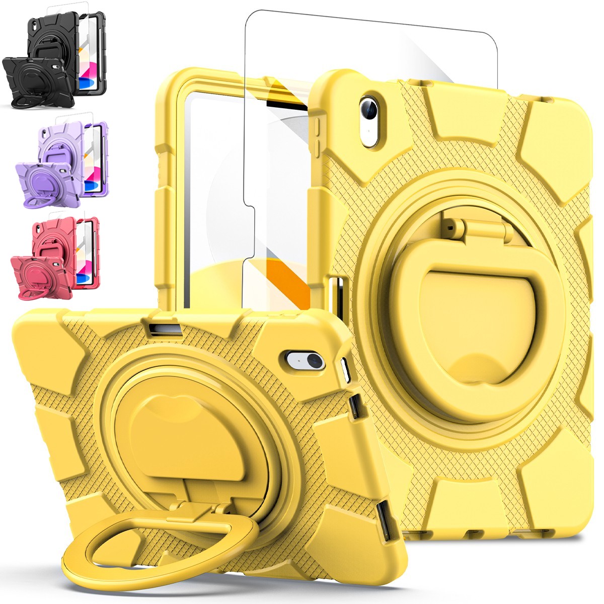 Case For iPad (A16) 11th Gen 11 Inch (2025) Shockproof Rugged Cover 360 Rotating