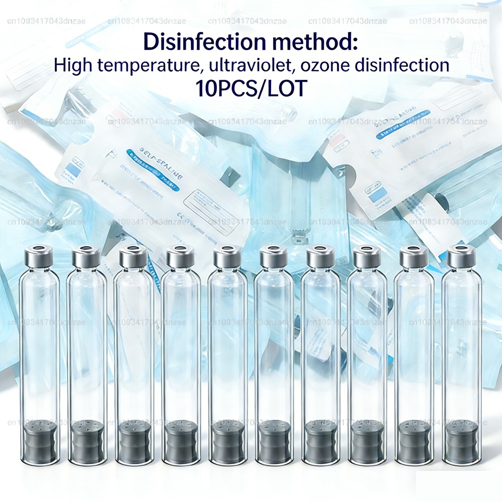 10Pcs/set 3ml Cartridges Cassette Bottles for Injection Pen Sterile Packaging