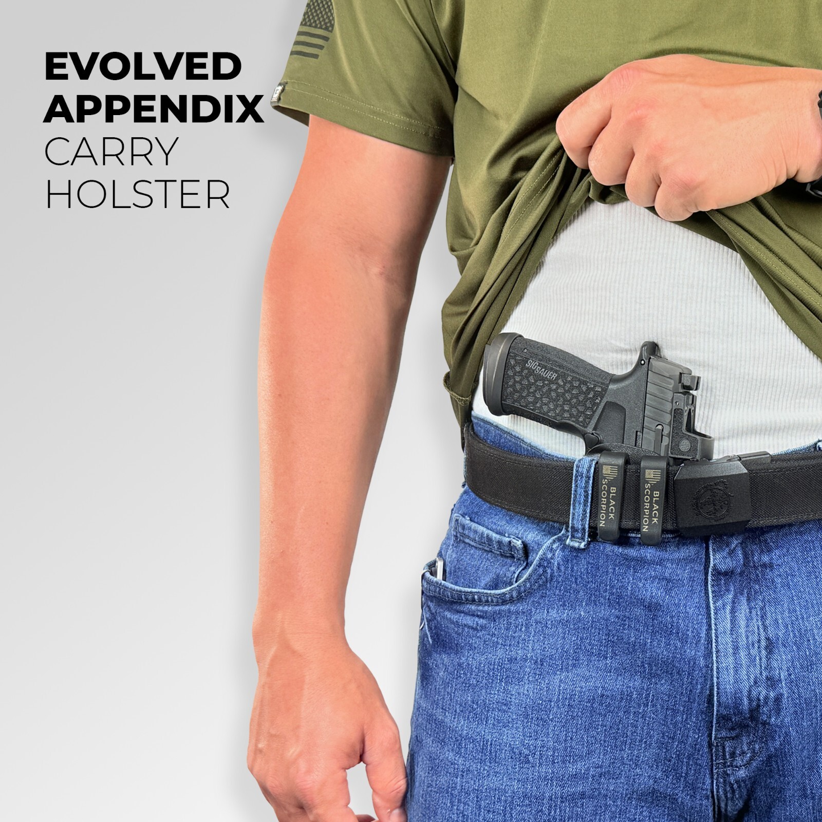 AIWB Dual Clip X Holster fits CZ Shadow 2 Compact w/ Streamlight TLR-7X