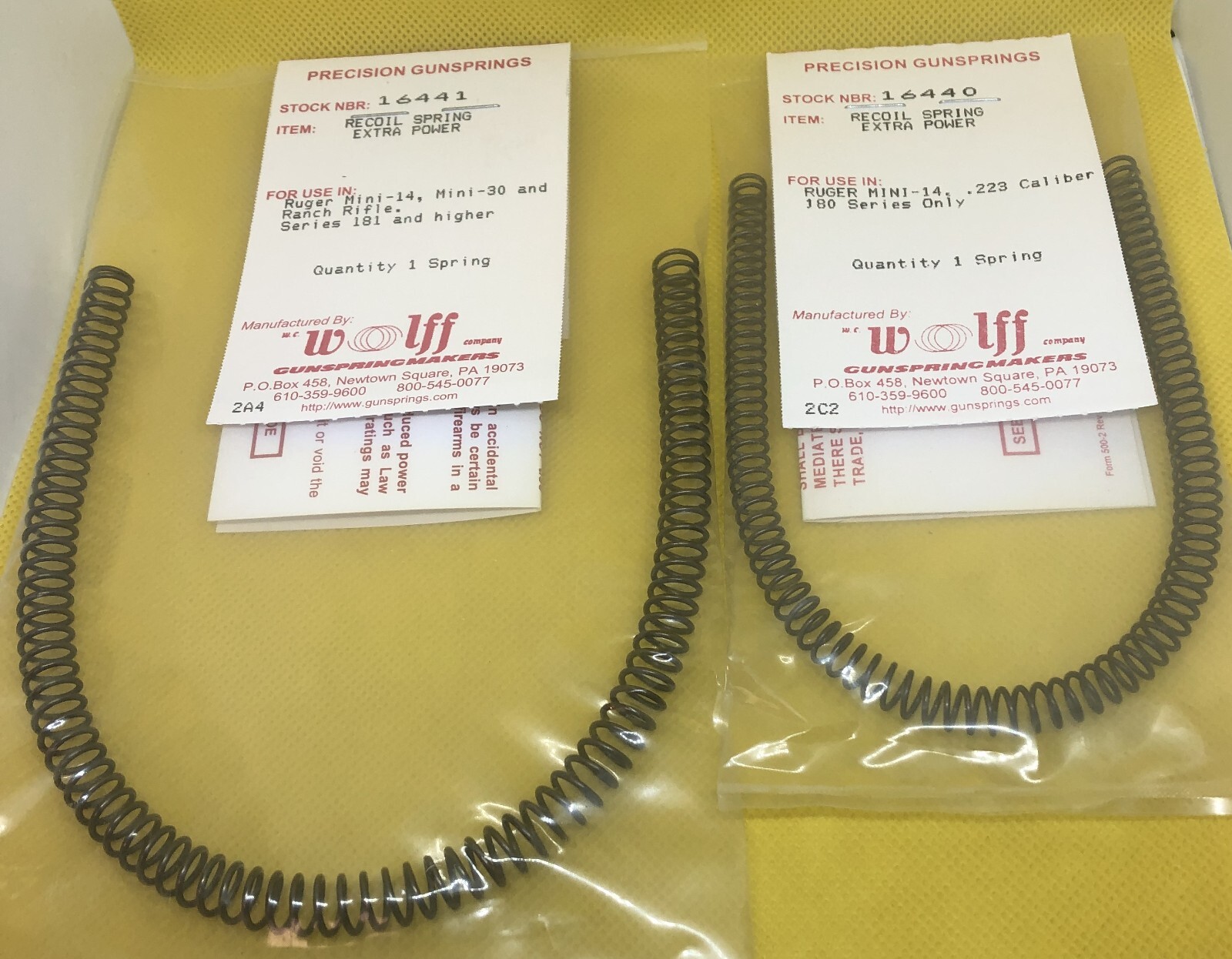 RUGER MINI 14 30 Ranch EXTRA POWER RECOIL SPRING EARLY OR LATE MODELS by WOLFF