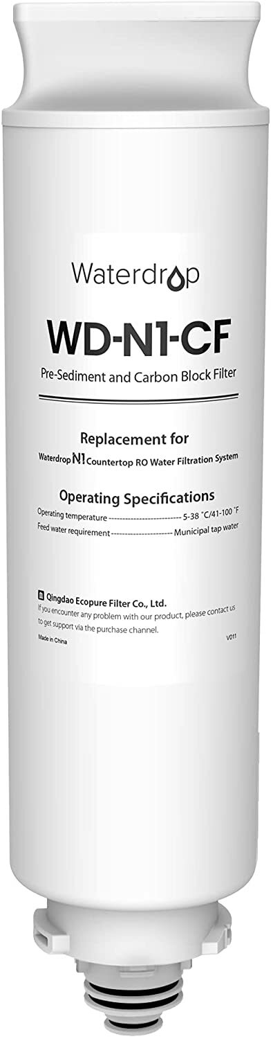 Waterdrop WD-N1-CF Filter,Replacement for WD-N1-W Reverse Osmosis System