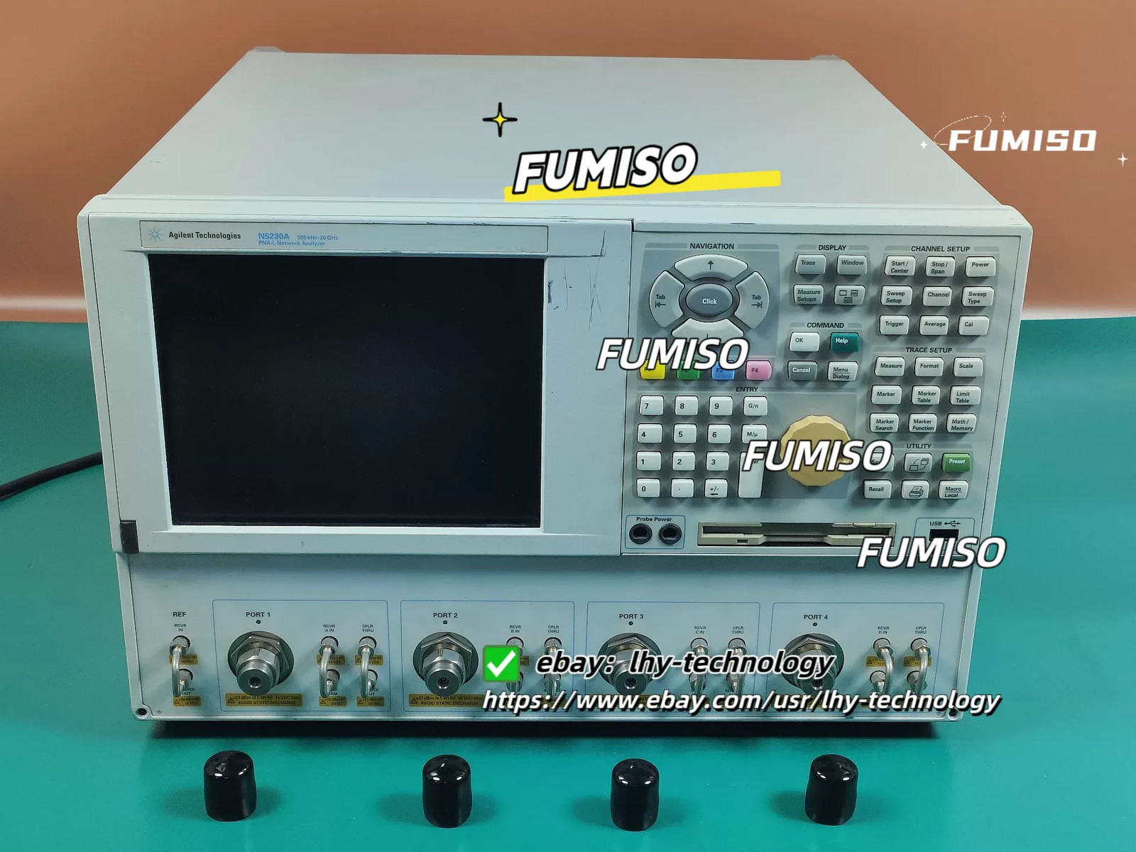 1pcs Agilent N5230A 300KHz-20GHz four-port vector Network Analyzer&lh