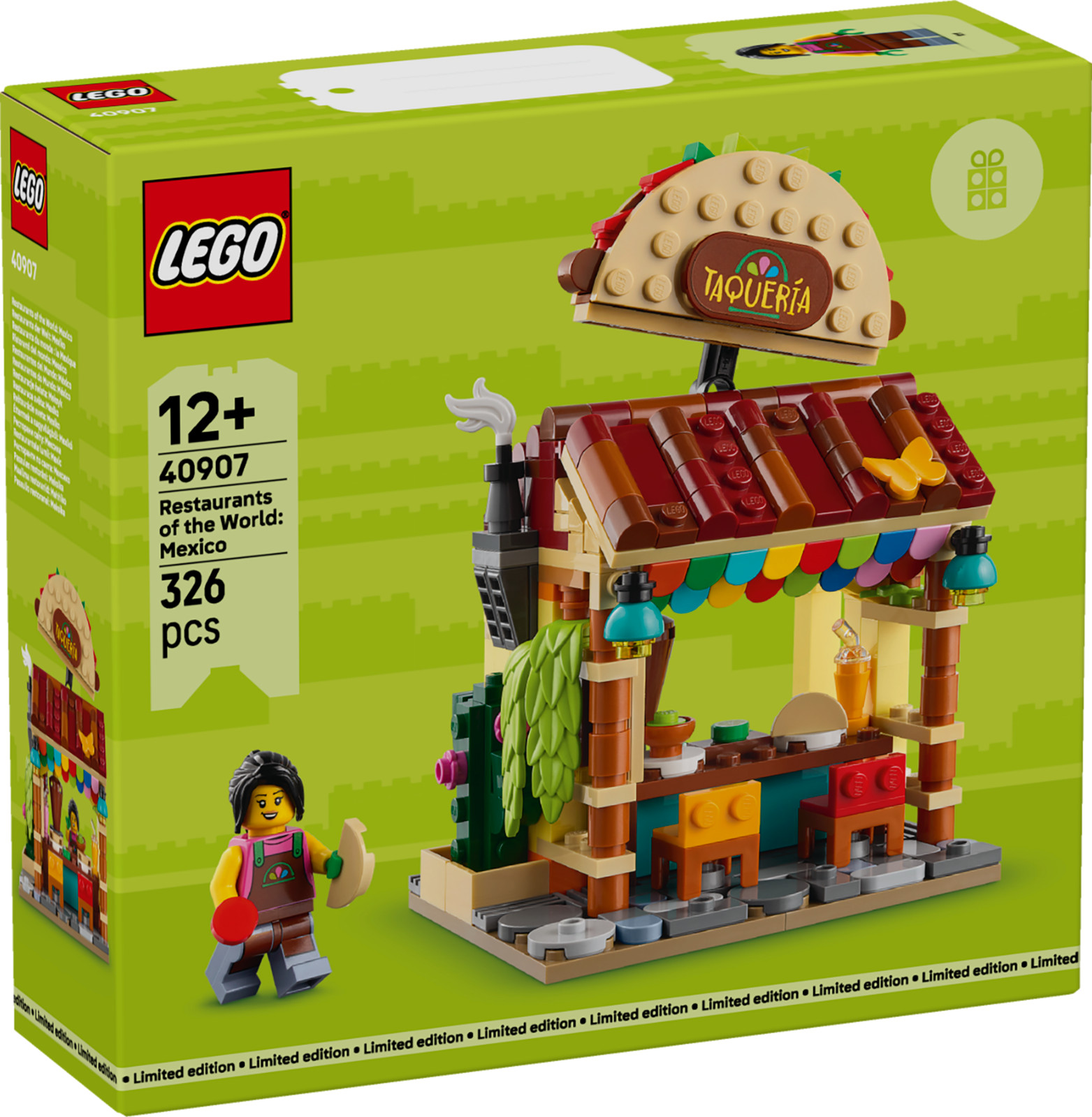 LEGO 40907 Restaurants of the World Mexico Taqueria Bar Ships Safe Fast Today
