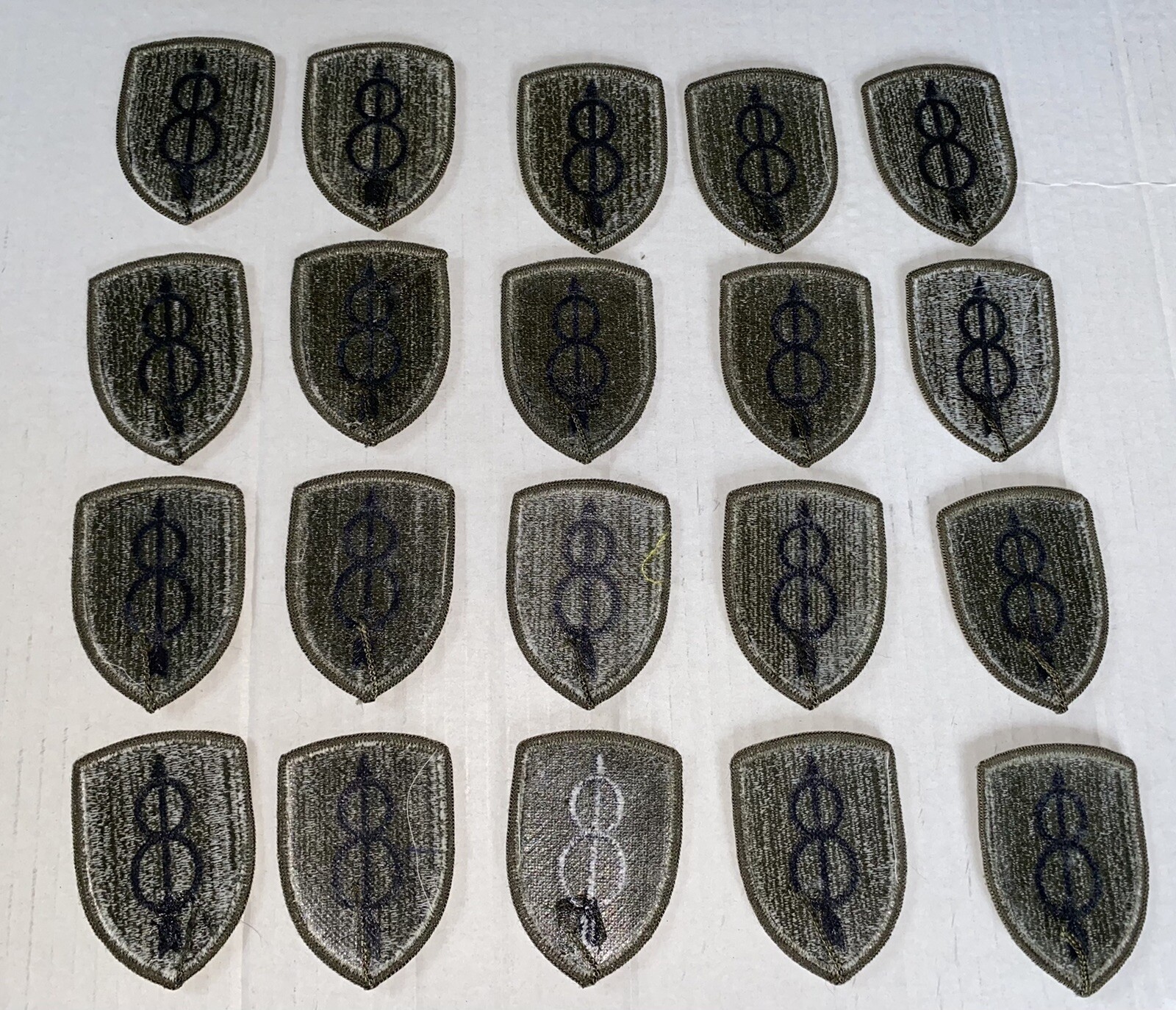 8th Infantry Division Subdued U.S. Army Shoulder Patch Insignia -ONE-(1)-PATCH**