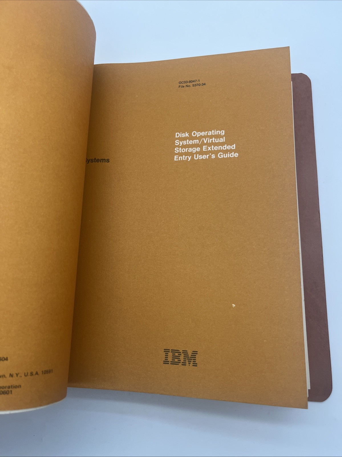 4 Vintage IBM System (4331 Processor, VSE/VSAM, & Disk Operating System) Manuals