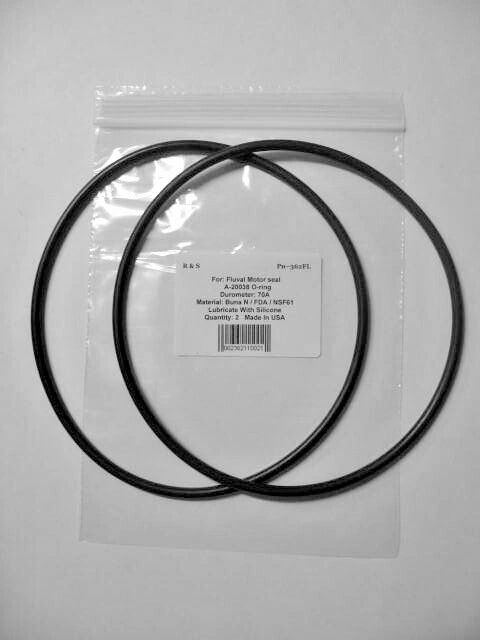 2 Fluval A-20038 Motor seal O Rings / R&S 362FL /104,105,106,107,204,205,206,207