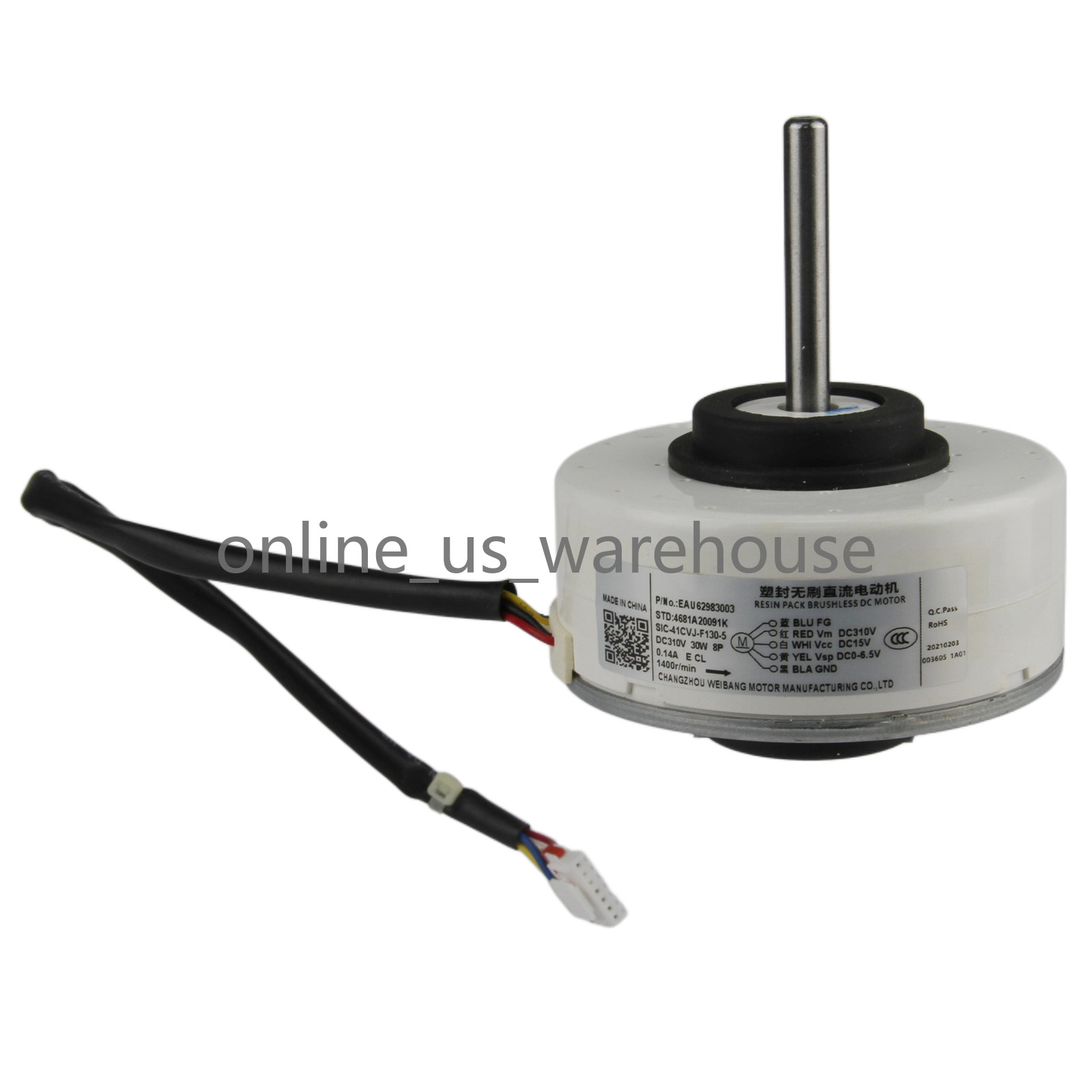 NEW EAU62983003 SIC-41CVJ-F130-5 4681A20091K For LG air conditioner DC motor