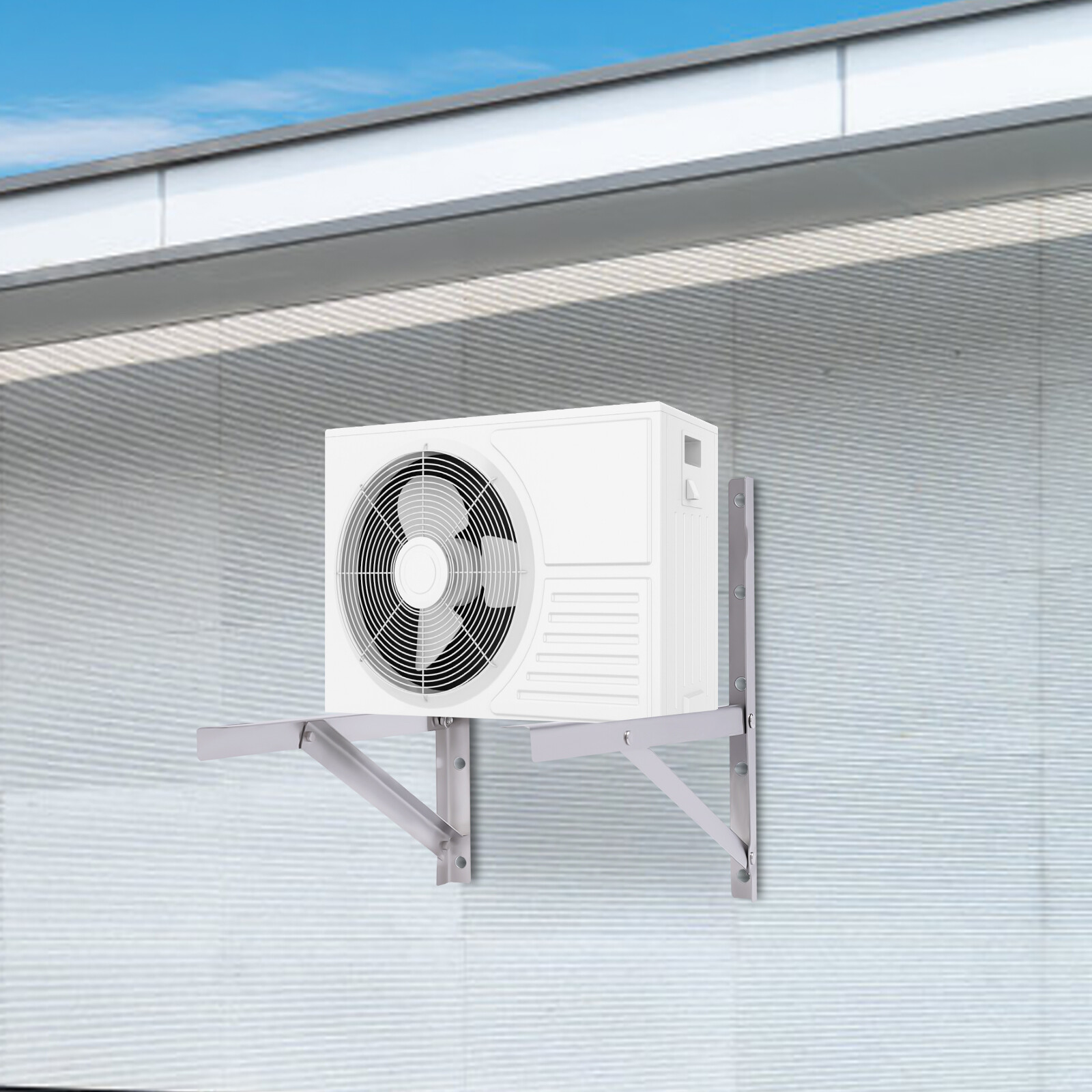 Heavy Duty Wall Air Conditioning AC Bracket Ductless Mini Split Hanging Rack
