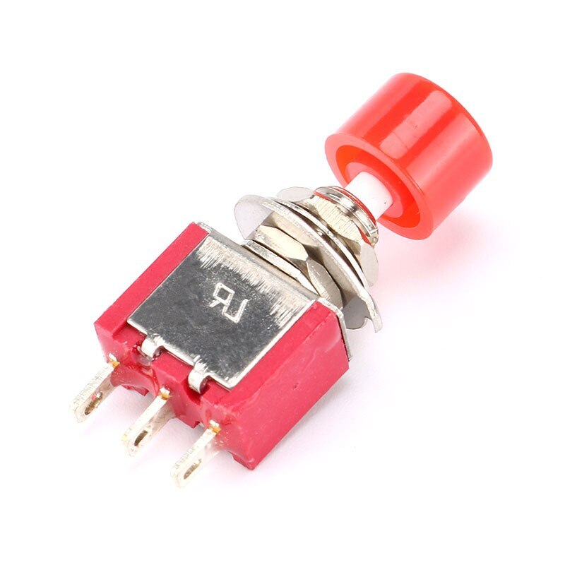 2A/250VAC 3Pin C-NO-NC 6mm Momentary Automatic Return Push Button Switch PS-102