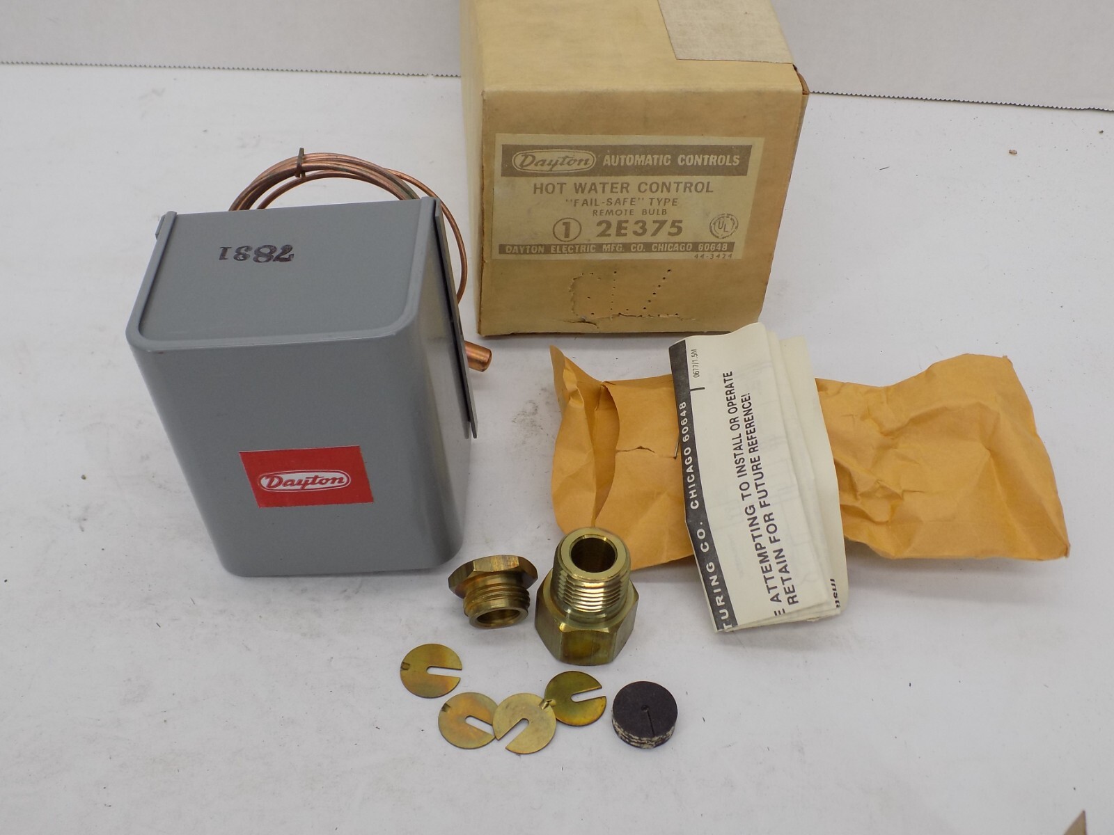 NEW DAYTON 2E375 HOT WATER CONTROLLER