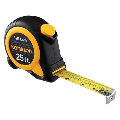 Self Lock Speed Mark Tape, 1 in x 25 ft, SAE, Yellow Komelon USA SL2925 ABS;
