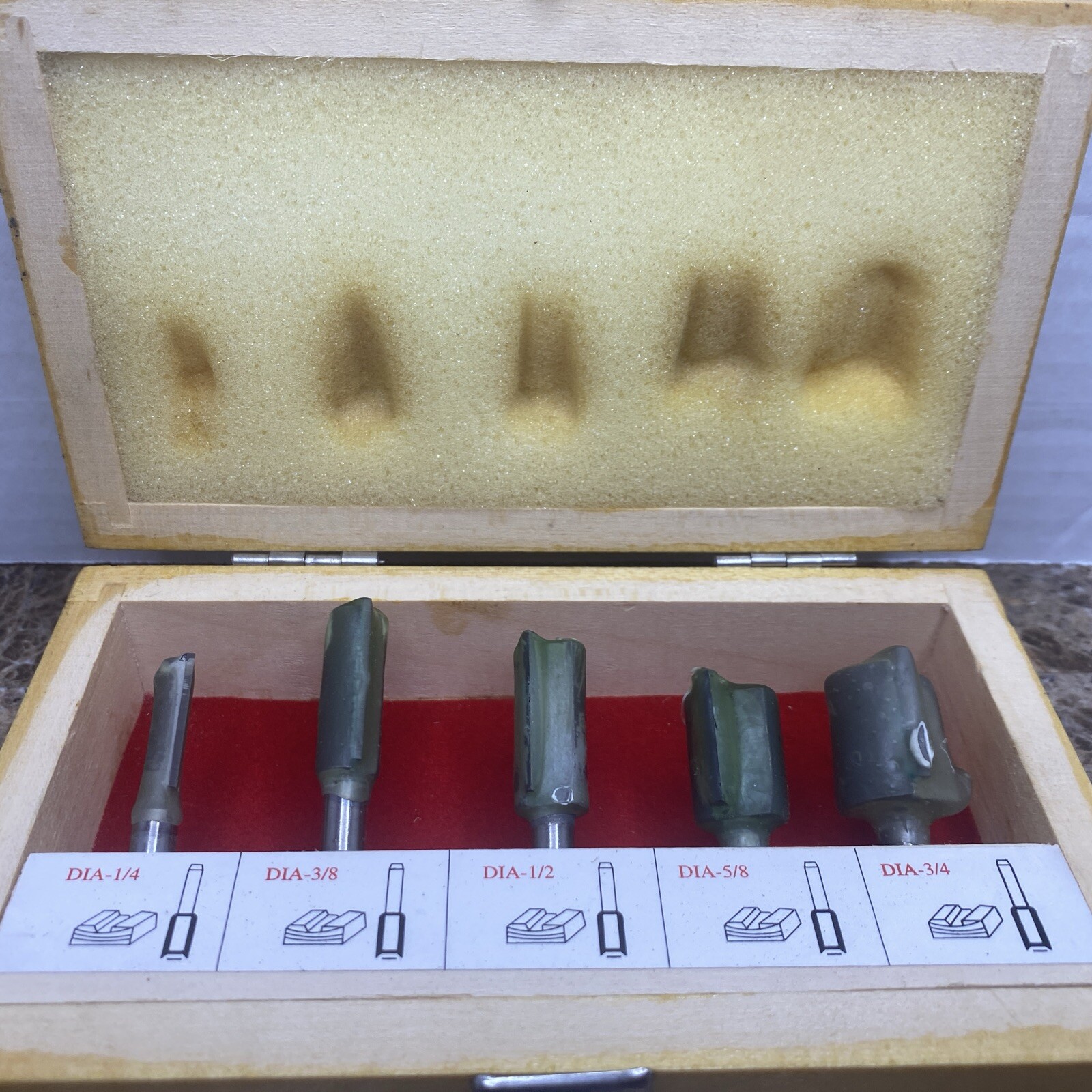 Cabinetry Router Bit  cabinets Woodworking Kit Set Of 5