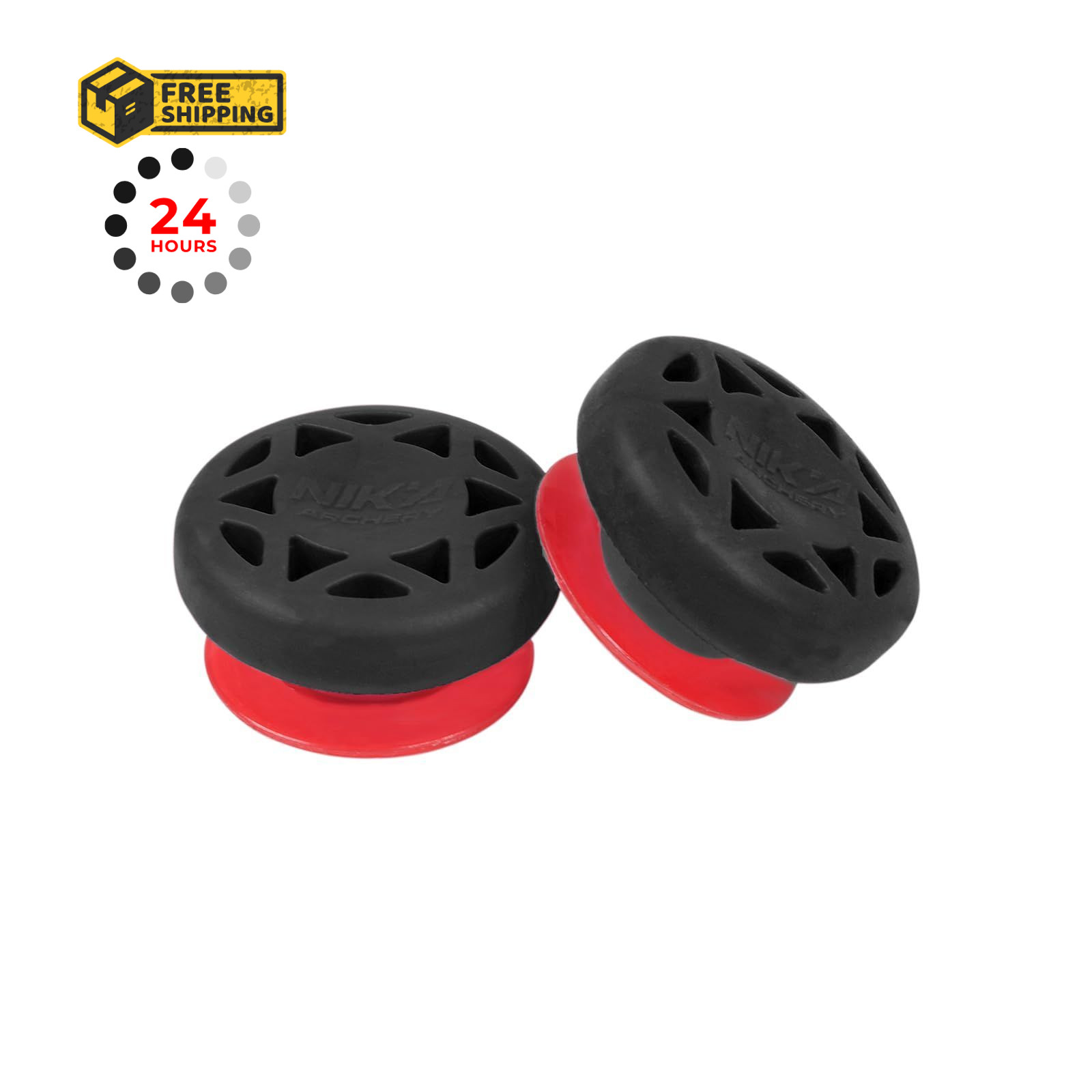 YLS Recurve Dampener Archery Limb Dampeners Rubber Shock Absorbers Bow Black2