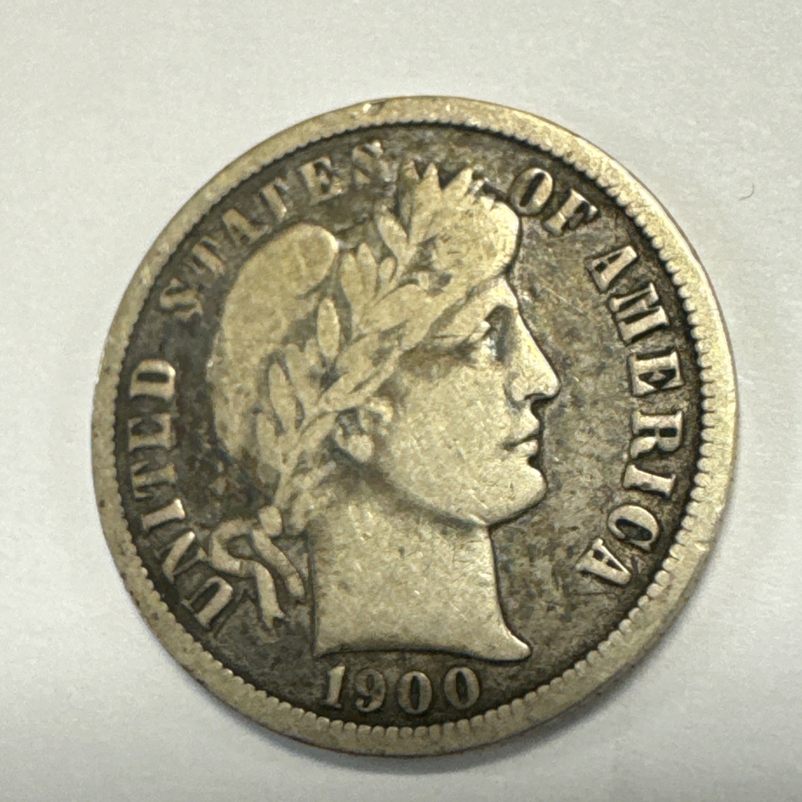 1900-O Barber Silver Dime Fine