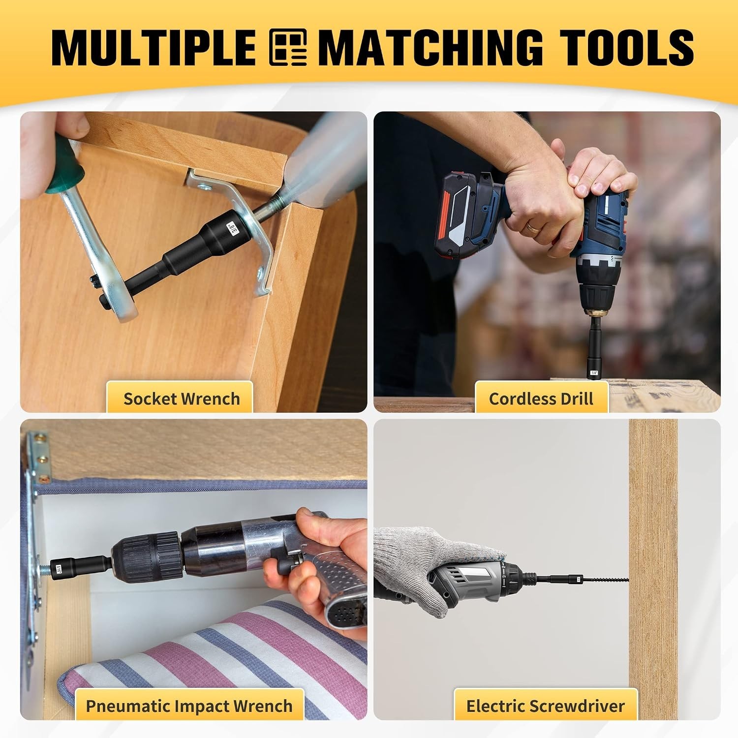 1/4" Magnetic Nut Driver Set: Hex Shank with Strong Magnet for Precision