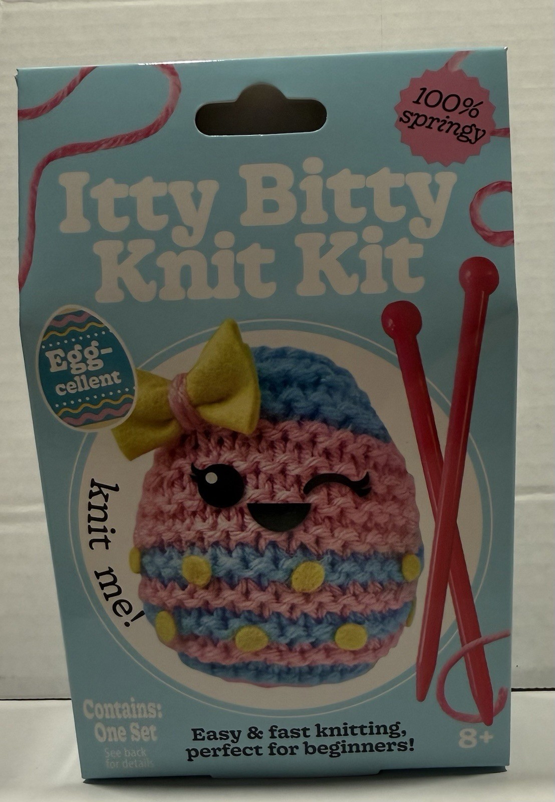 Itty Bitty Knit Kit ~ Easter Egg “Egg-cellent” ~ NEW