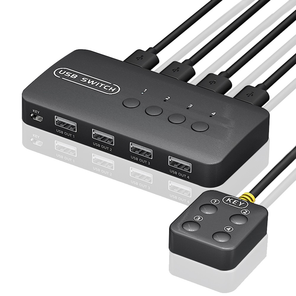 USB  Shared Controller Adapter 4 Inputs 4 Outputs for Laptop Computer1784