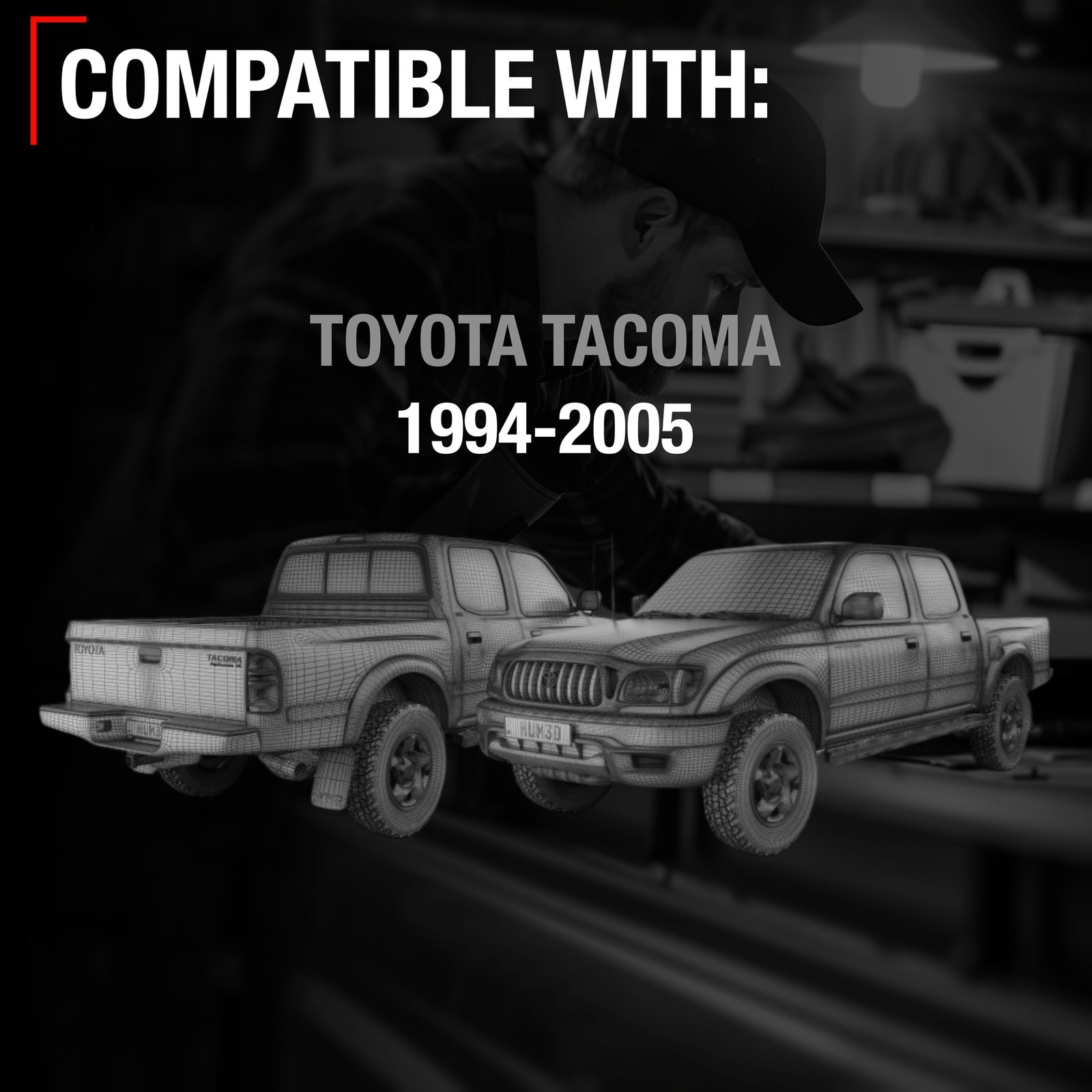 Tailgate Handle for Toyota Tacoma - Tailgate Handle (Plastic)
