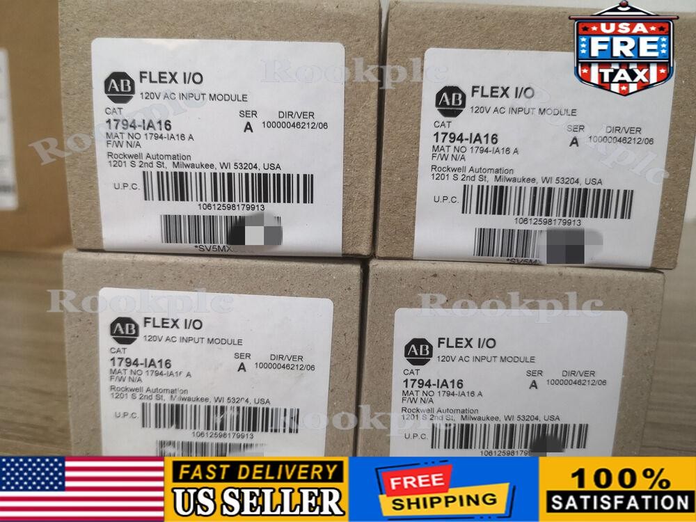 New Sealed Factory Allen Bradley AB 1794-IA16 Flex 16 Point Digital Input Module