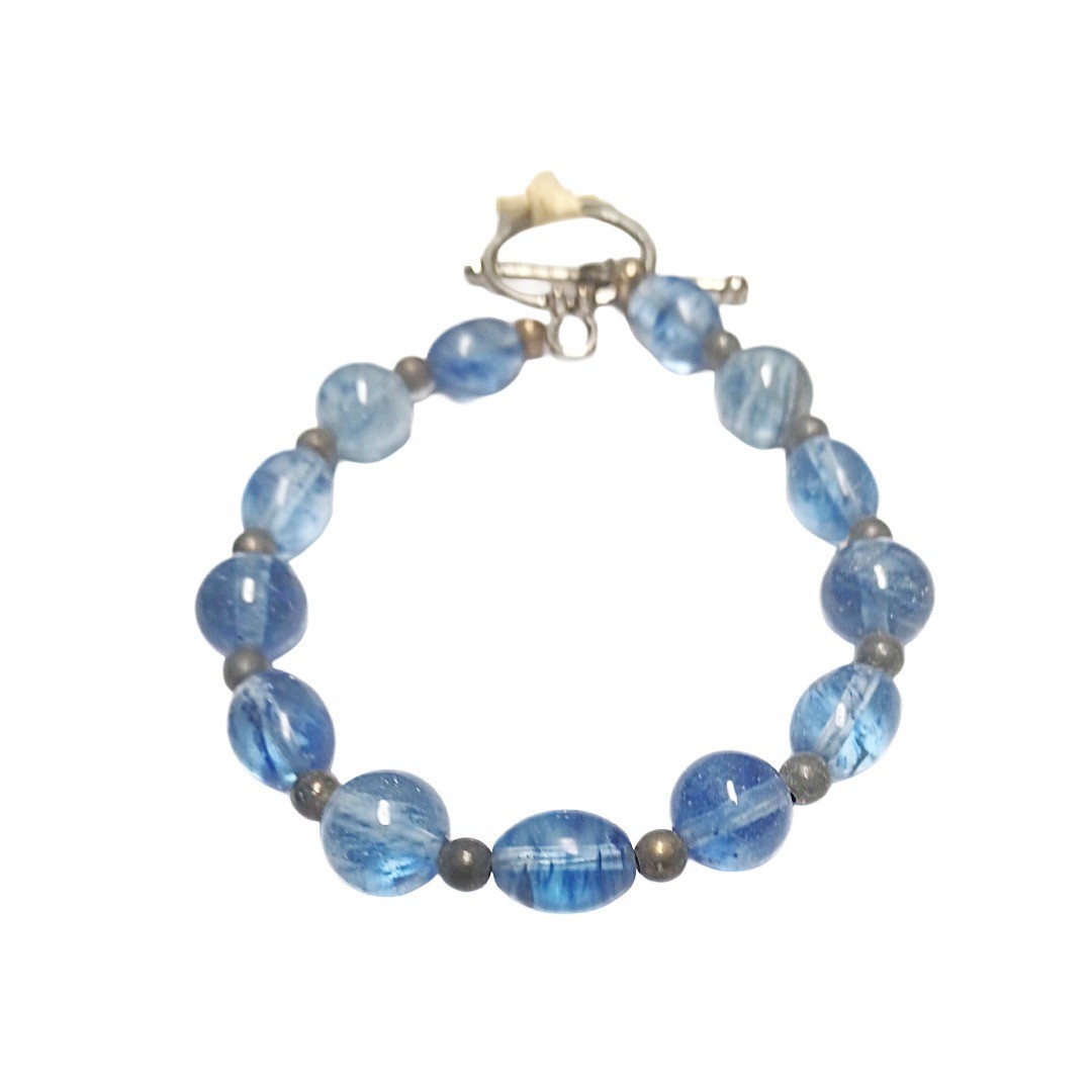 Blueberry Quartz Beaded Bracelet