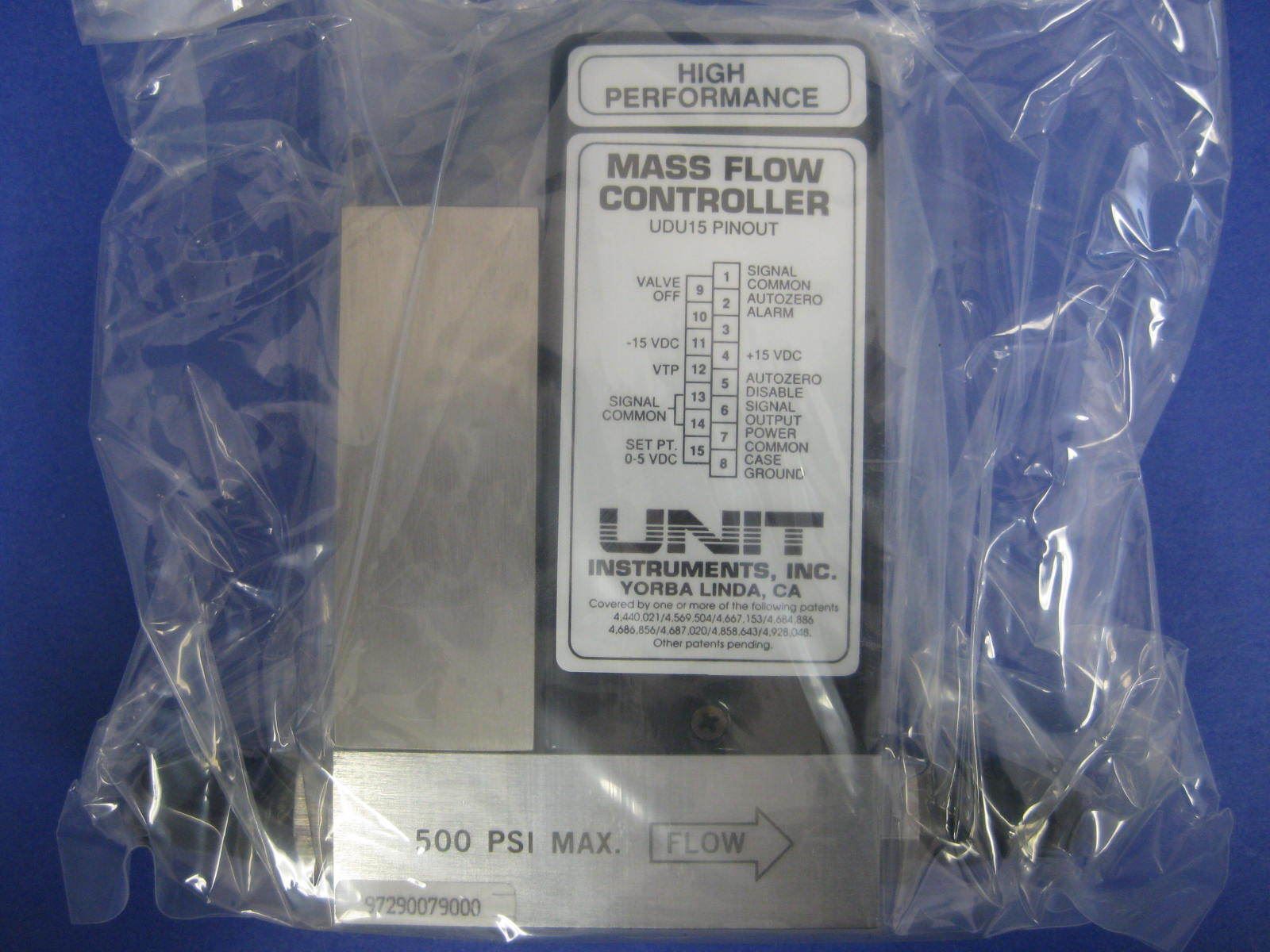 Unit UFC-1400N Mass Flow Controller, H2, 500 SCCM, 15 Pin D-Connector, Refurb