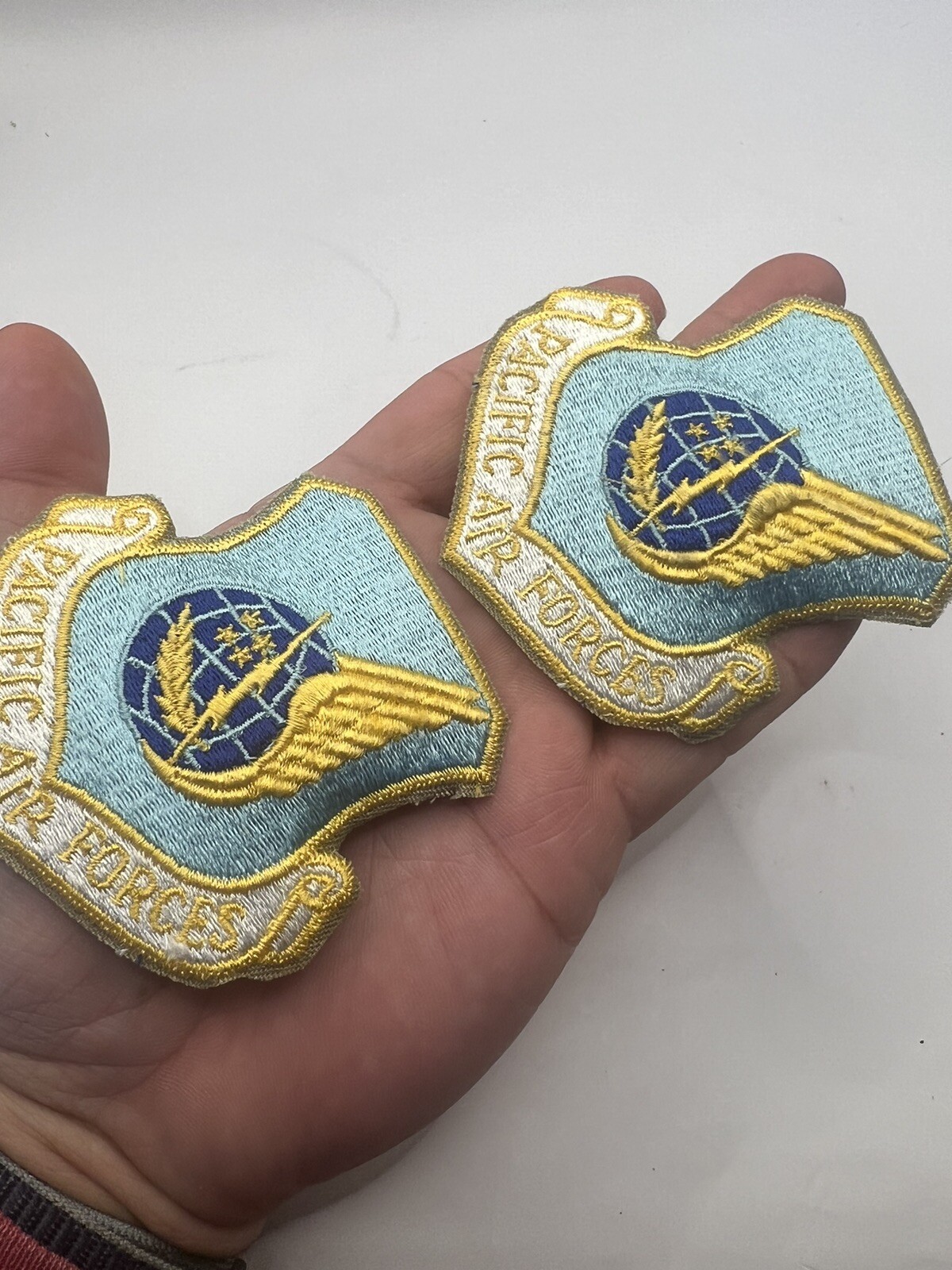 2 US Pacific Air Forces Command USAF Sleeve Patch PACAF Full Color Uniform