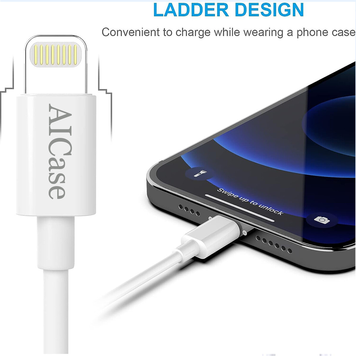 iPhone Charger Data Cable [Apple MFi Certified] Fast Cable Cord For iPhone/iPad
