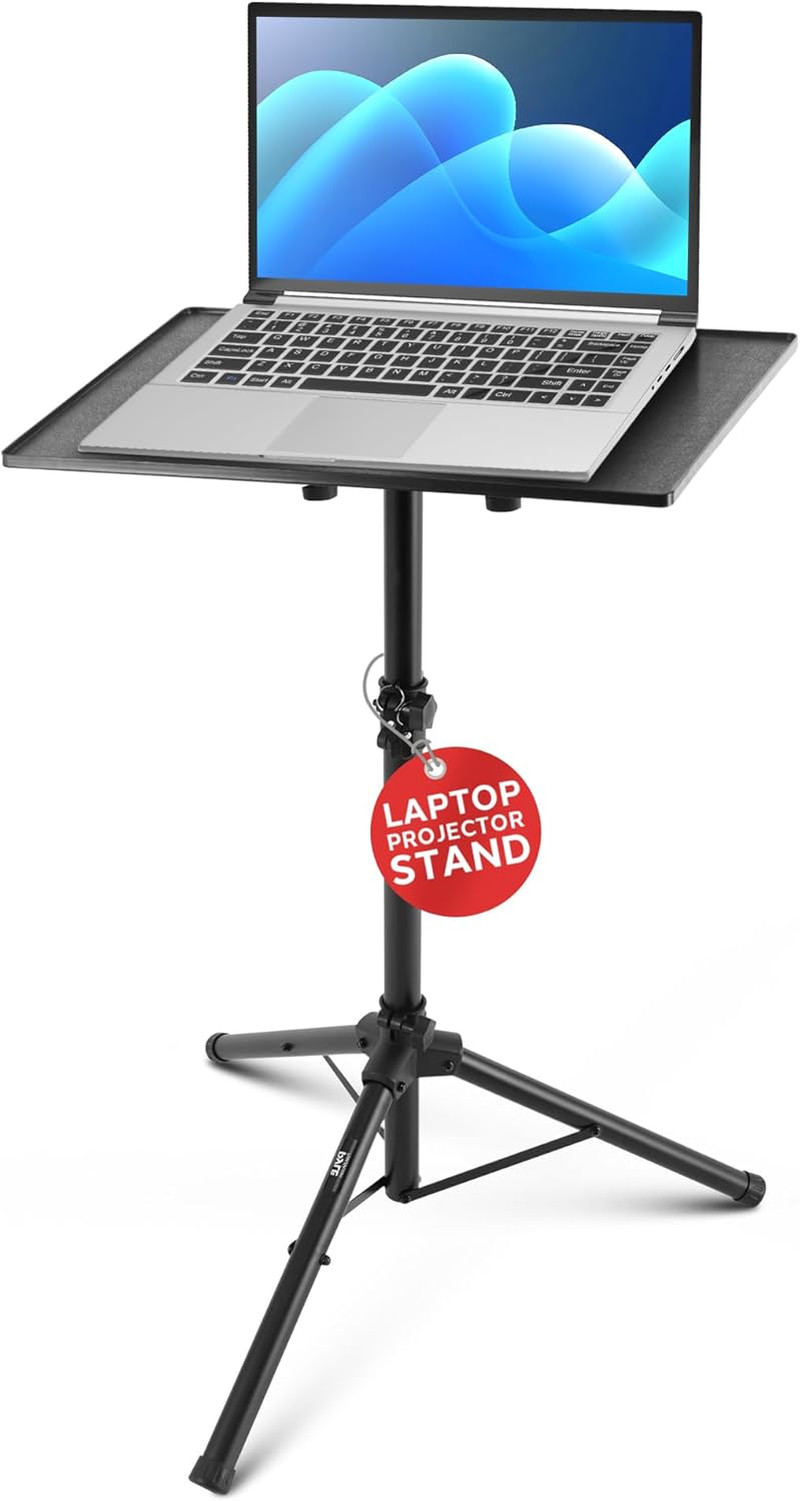 Projector Stand 28" to 46" Height Adjustable Tripod for Projector, Laptop, DJ Eq