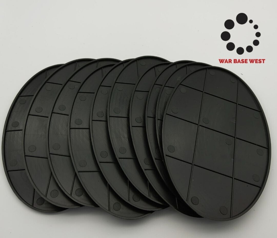 Lot Of 10 150mm x 95mm Large Oval Bases Used For Warhammer 40k & AoS GW Wartrike