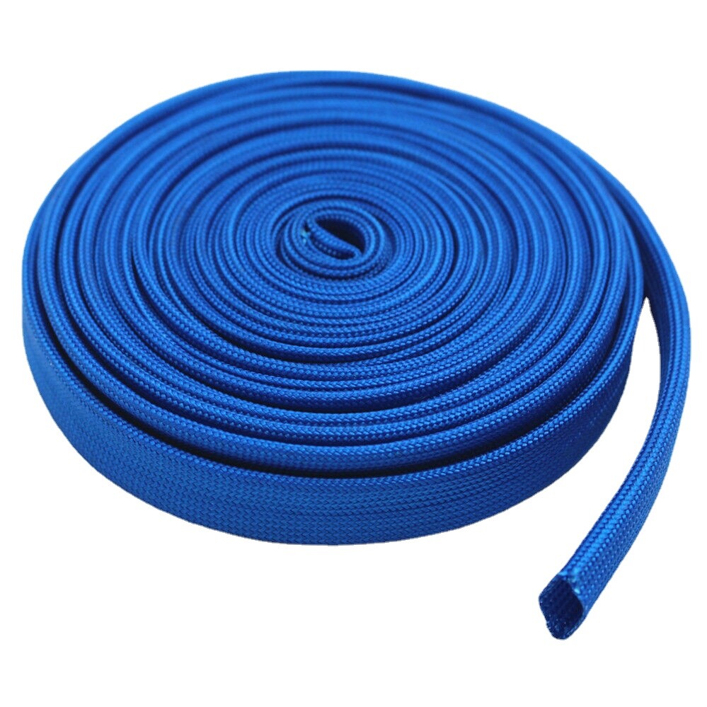 Heat Fiberglass Shield Sleeve Adjustable Hose Heat Spark Plug Wire 10FT-10MM3/8"