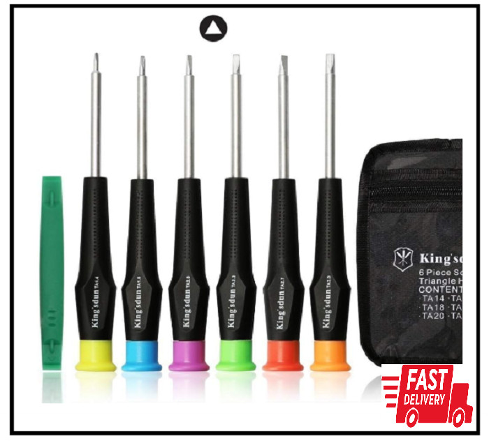 Full Triangle Head Screwdriver Set For Electronic Toys, 7-Piece Triangle Secu...