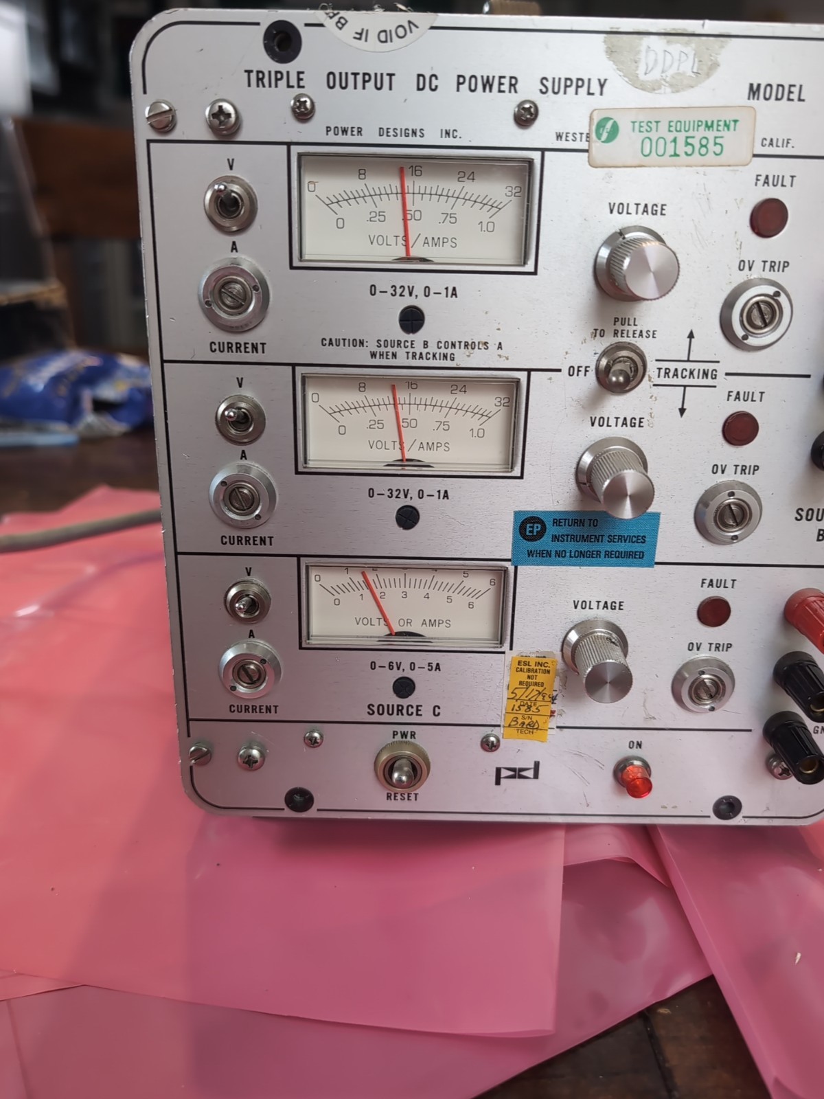 Triple Output DC Power Supply Model TP330