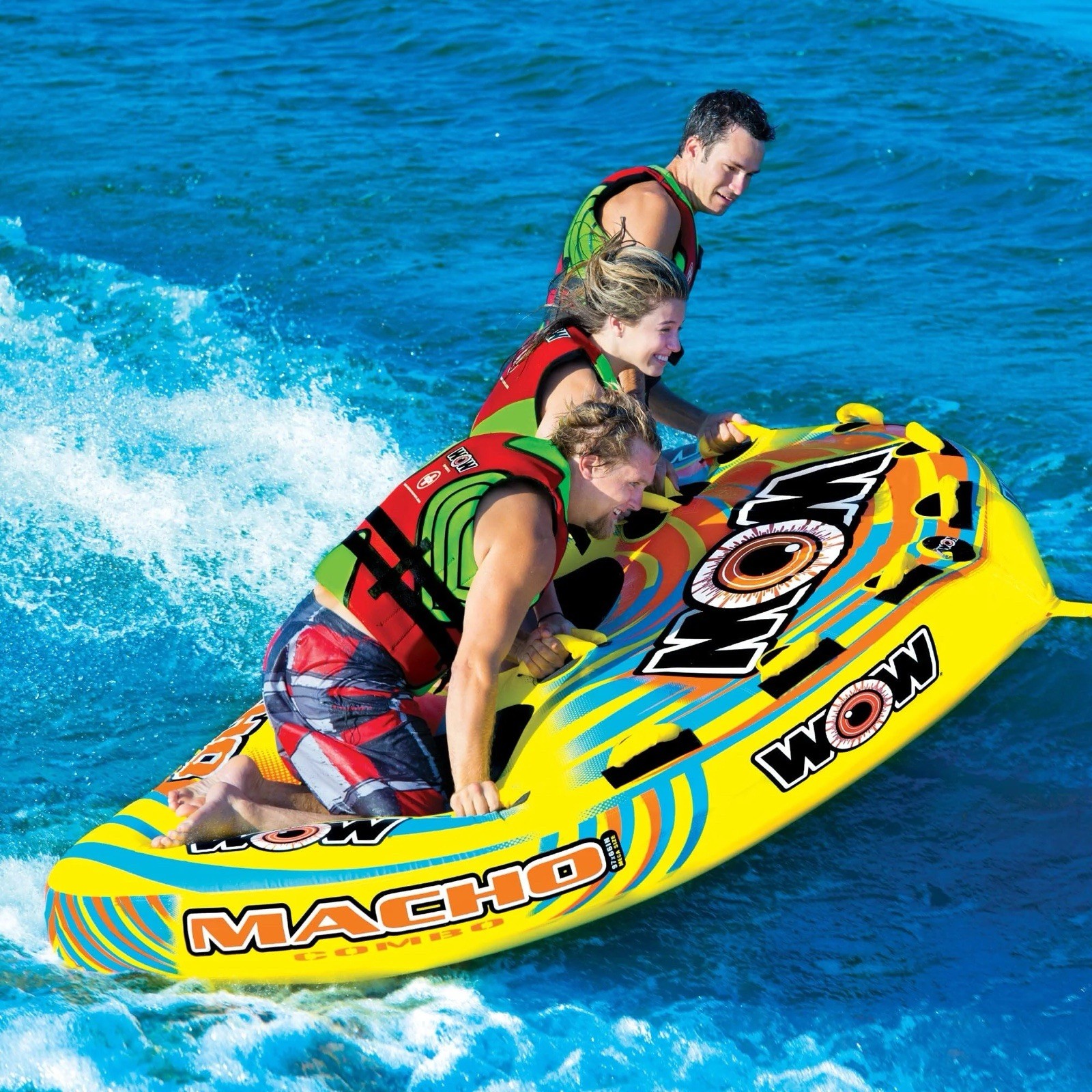 Wow Macho Combo 3P Towable Deck Tube Raft