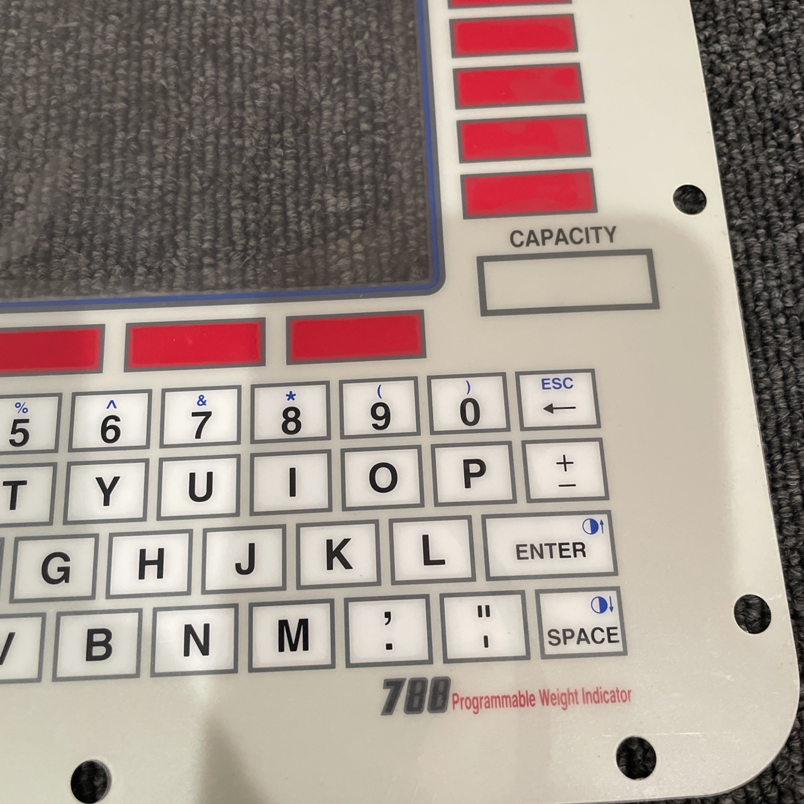 Cardinal Detecto 788 Keypad