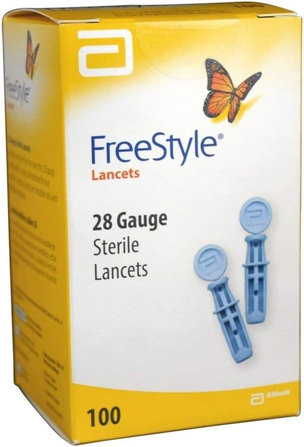 Sterile Lancets 100 Pack, 28G Needle