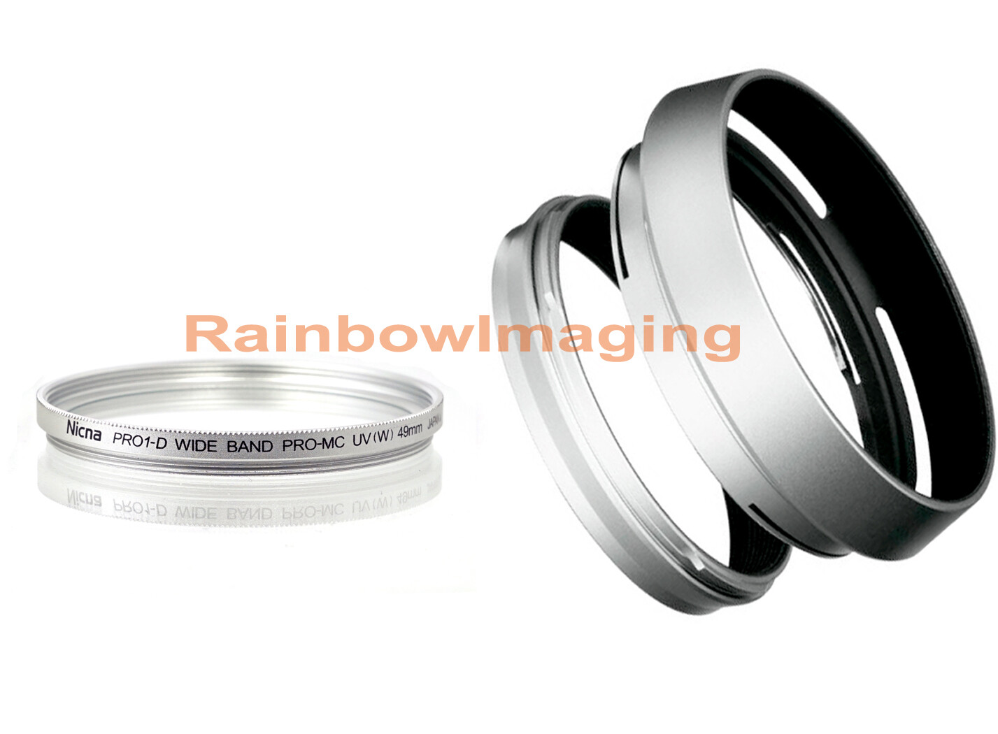 JJC LH-JX100 as LA-49X100 Adapter Hood+ 49mm MRC MC UV for Fujifilm X100 X100S