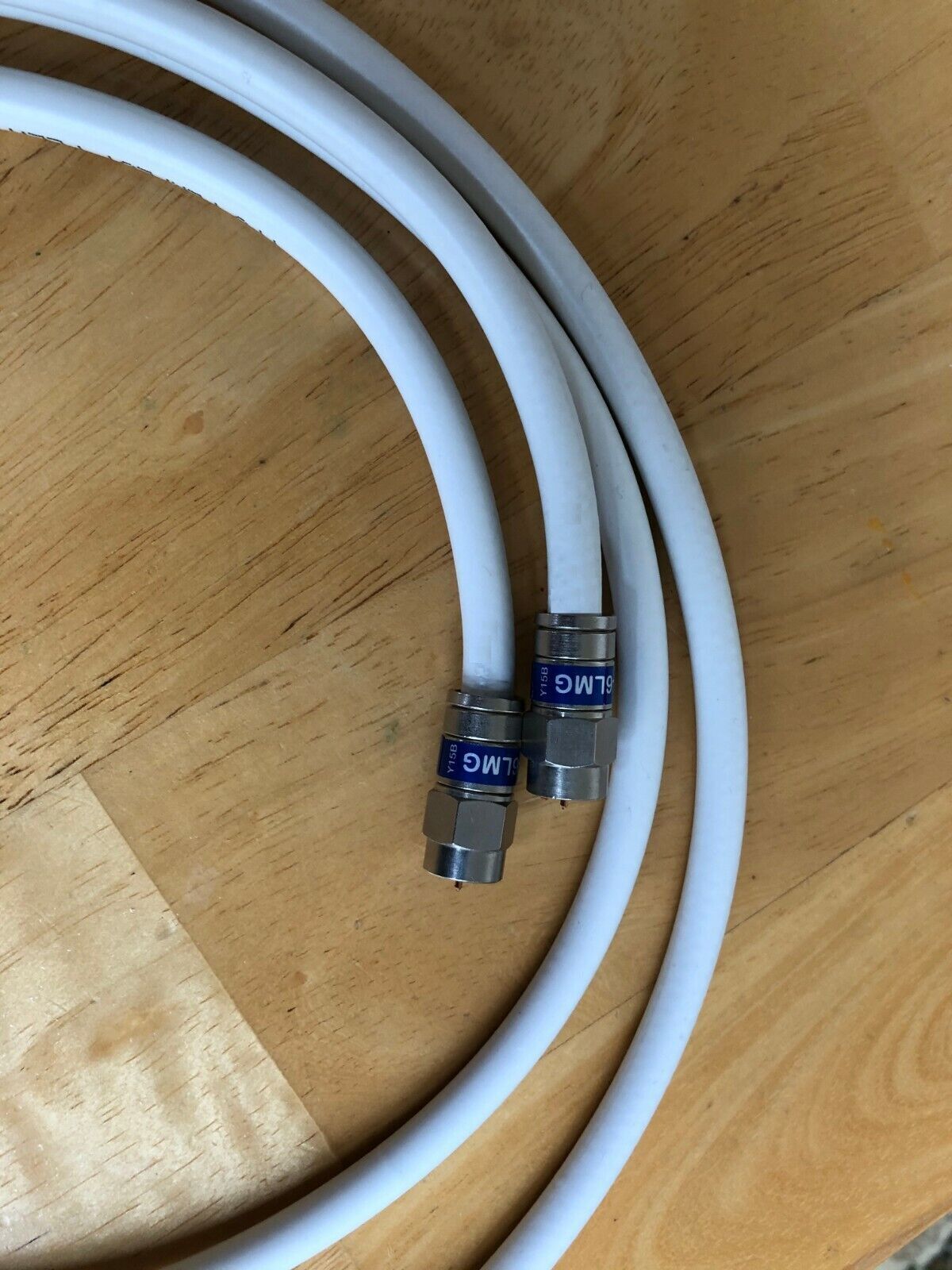 1Ft 2Ft 3 Ft 4 Ft 5 Ft 6Ft RG6 RG-6 Coaxial Coax Cable SAT CATV HDTV BLACK/WHITE