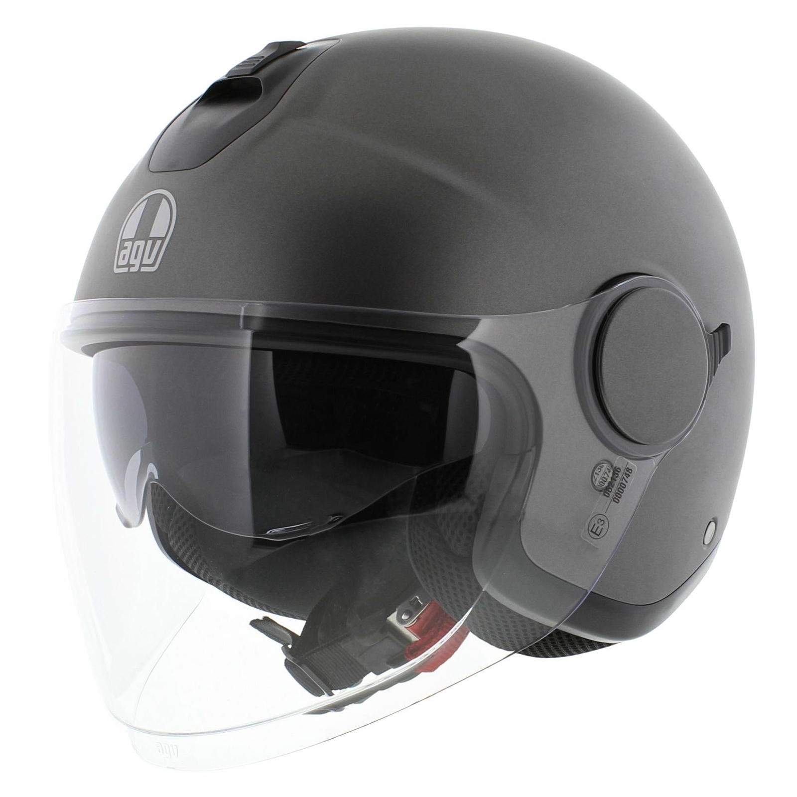 AGV Eteres Open Face Helmet Matt Asfalto Grey