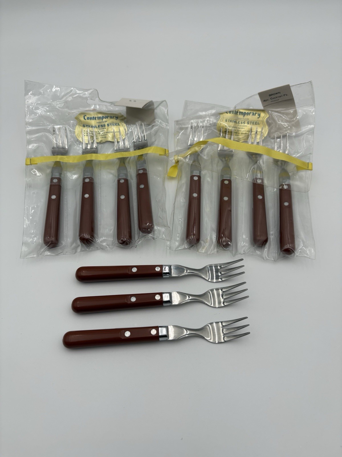 Hearthside Contemporary Stainless Korea Flatware Cocktail Forks - 7