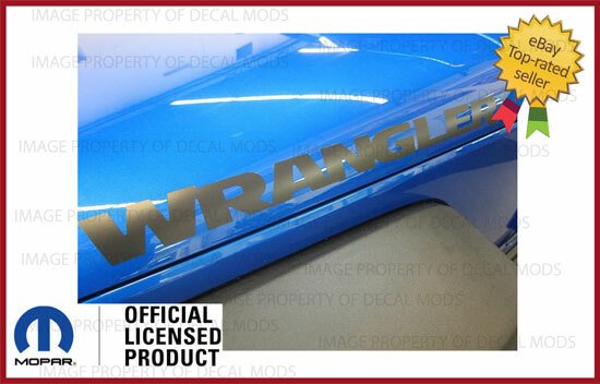 2007 - 2018 Jeep WRANGLER Hood Vinyl Decals Graphics Stickers JK Blackout SJ4T7