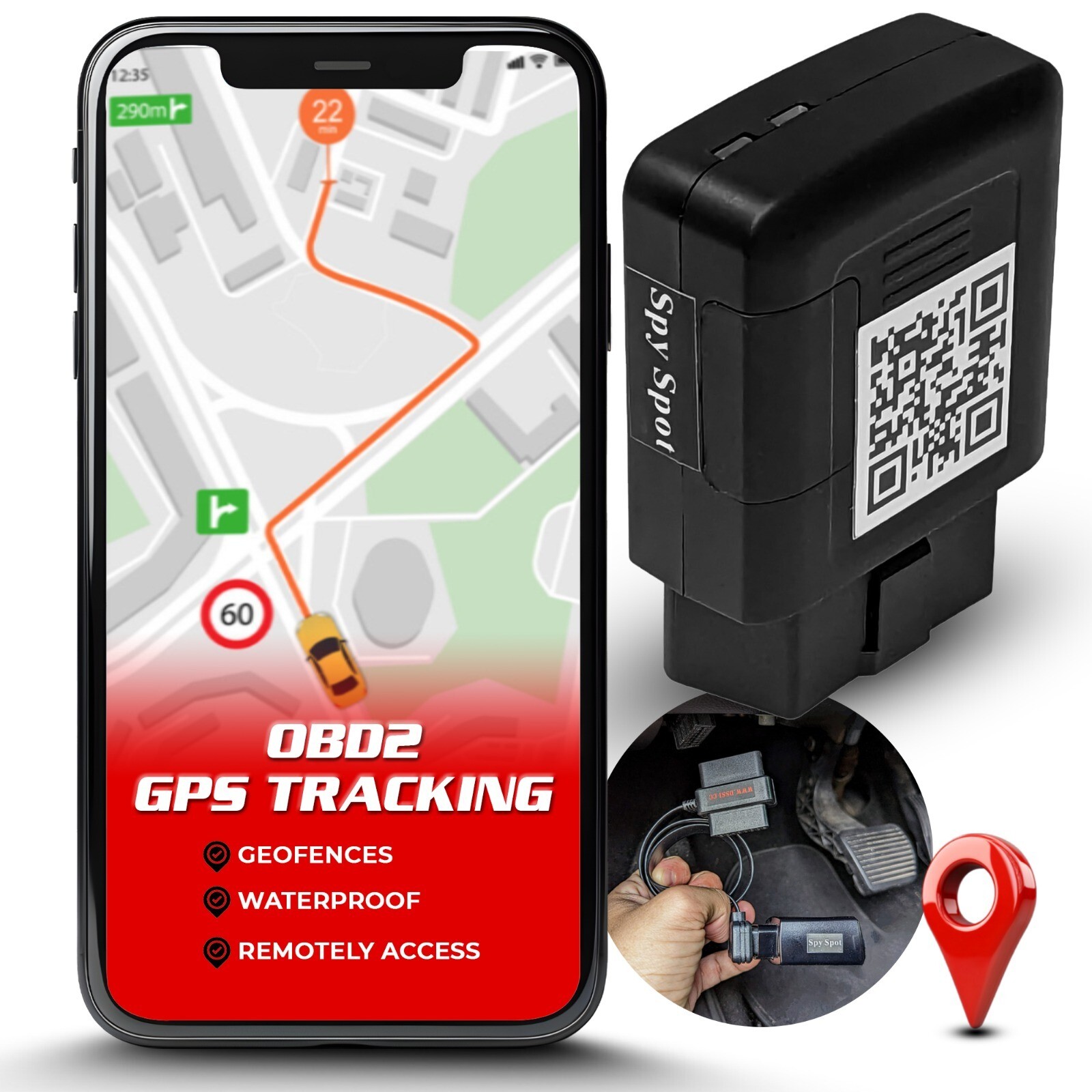 4G OBD II Live Vehicle GPS Tracker Live Tracking Systems iOS Android - GV500MA