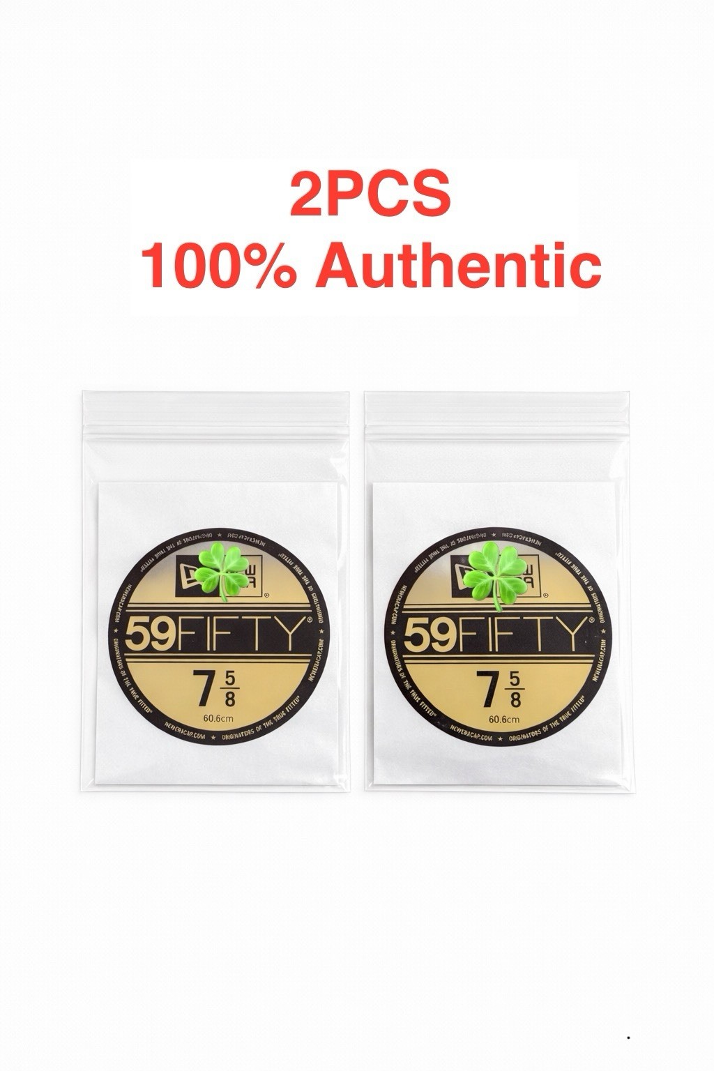 Premium Cap Sticker 59FIFTY 7 5/8 Gold Replacement Hat Size Label Decal