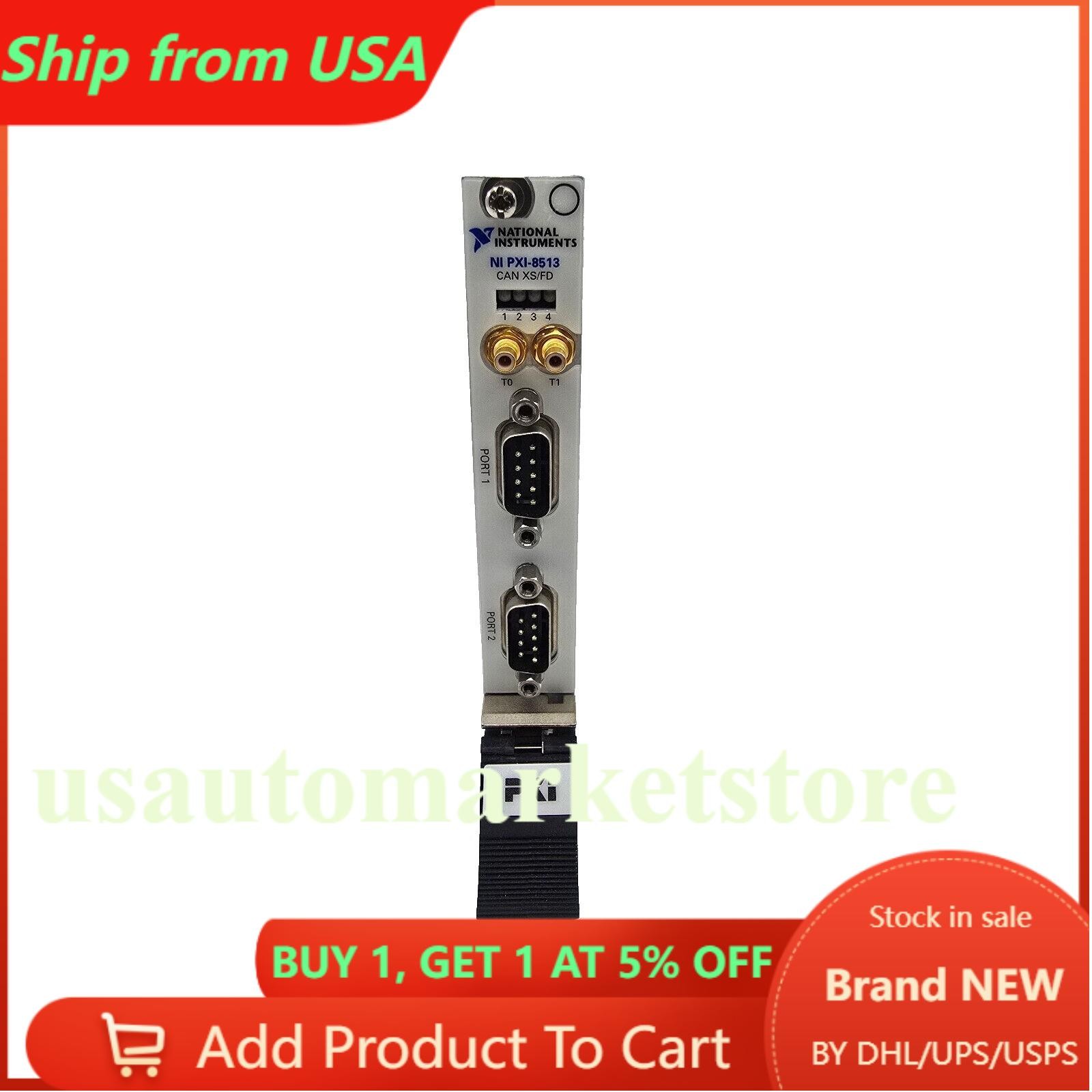 US Free TAX NEW NI PXI-8513 PXI 8513 CAN/XS, XNET 2-port.