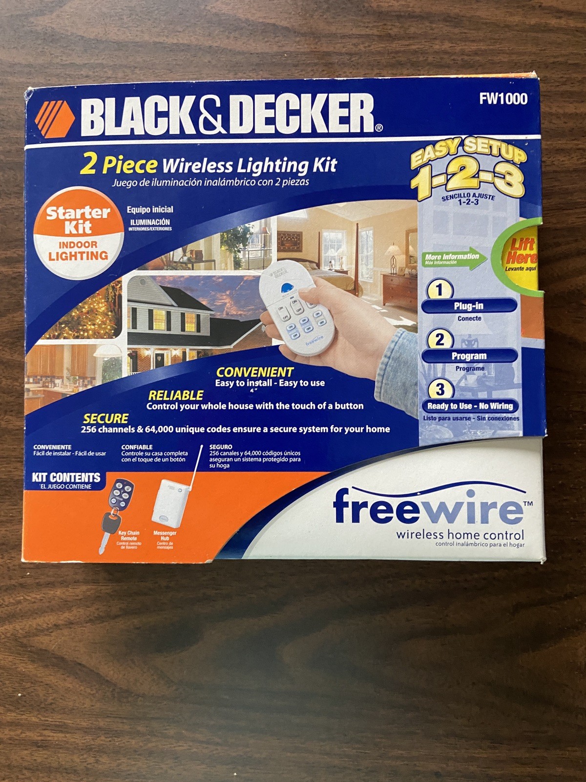 Black & Decker 2 Piece Wireless Indoor Lighting Starter Kit Set FW1000