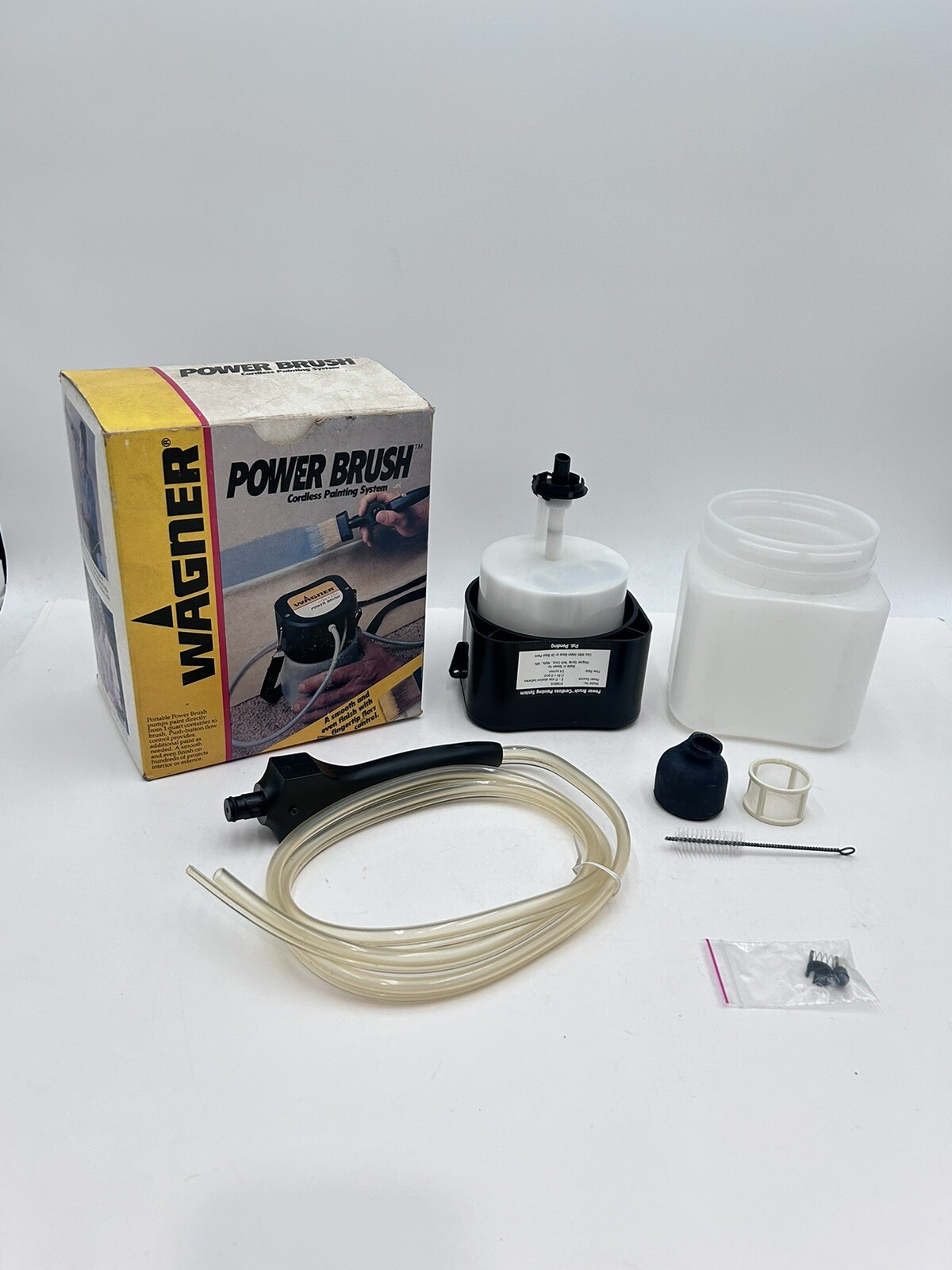 Wagner Power Brush Cordless Painting System Battery Operated 1990 MISSING PIECES
