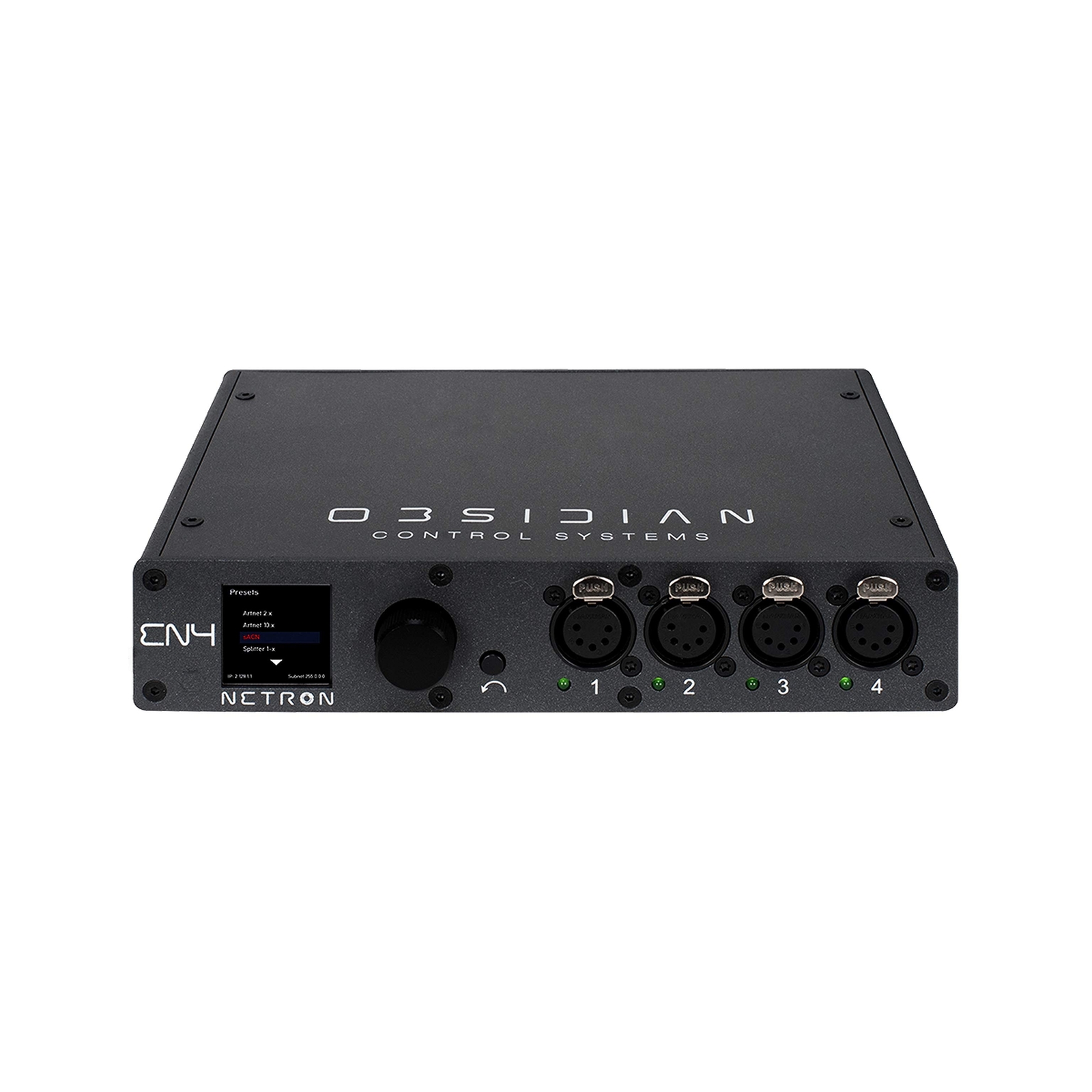 EN4 4 x 5-Pin XLR Port Ethercon to DMX Node