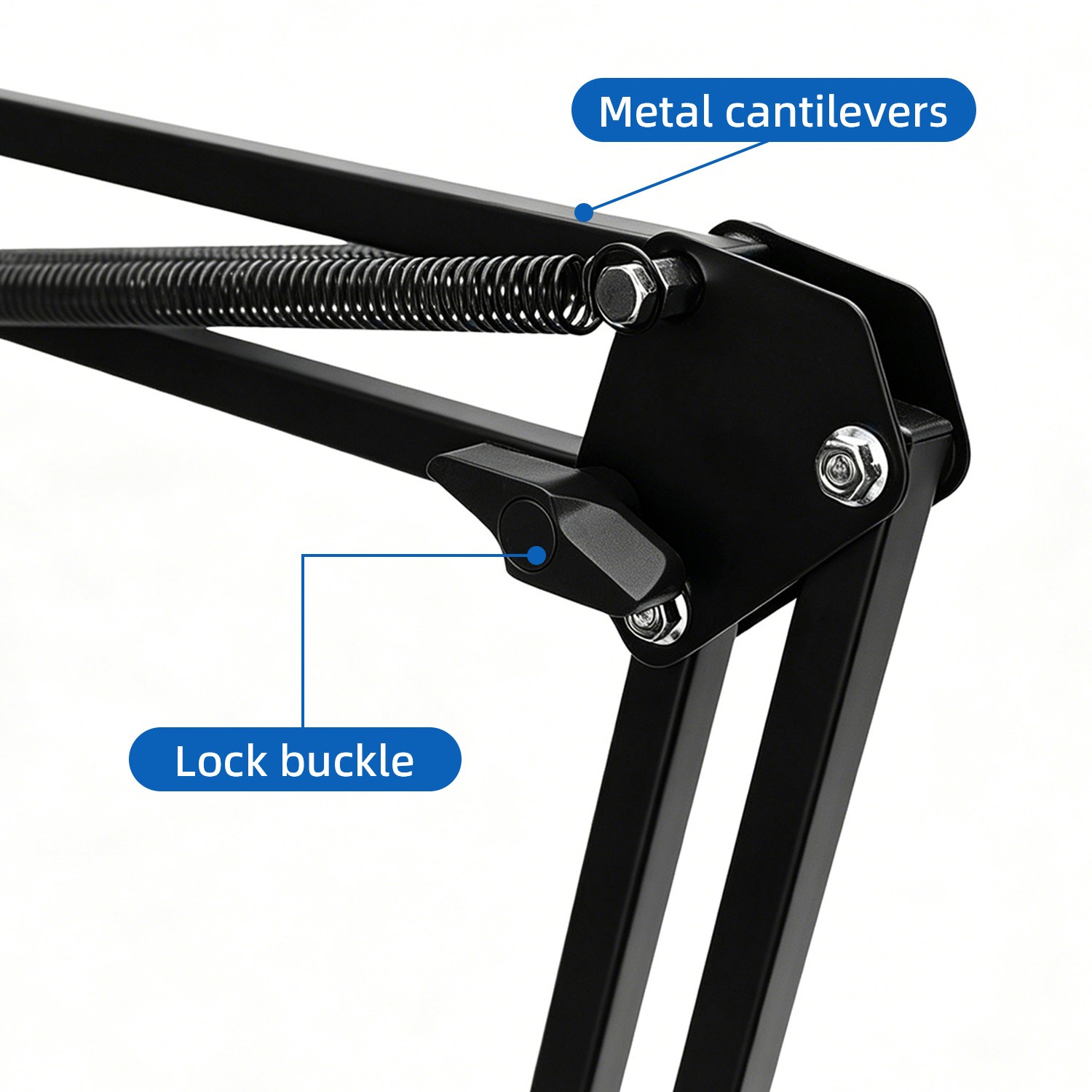 Adjustable Cantilever Stand, Foldable Extension Support for Phone & Tablet, Bed